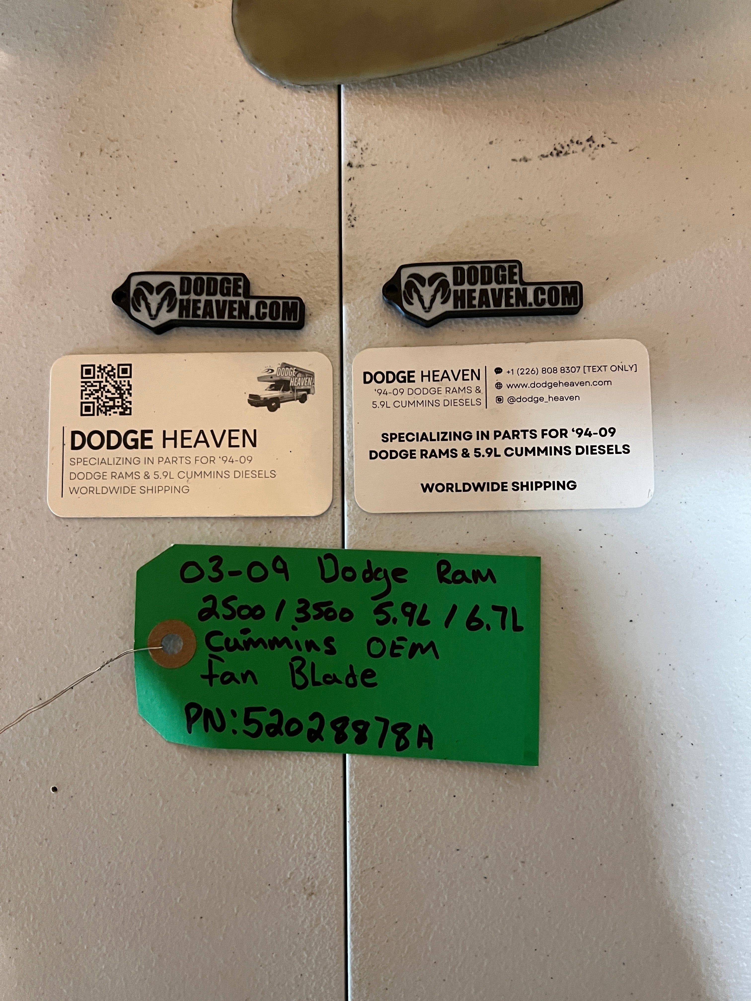 2003-2009 Dodge Ram 2500 3500 5.9l / 6.7L Cummins Fan Blade