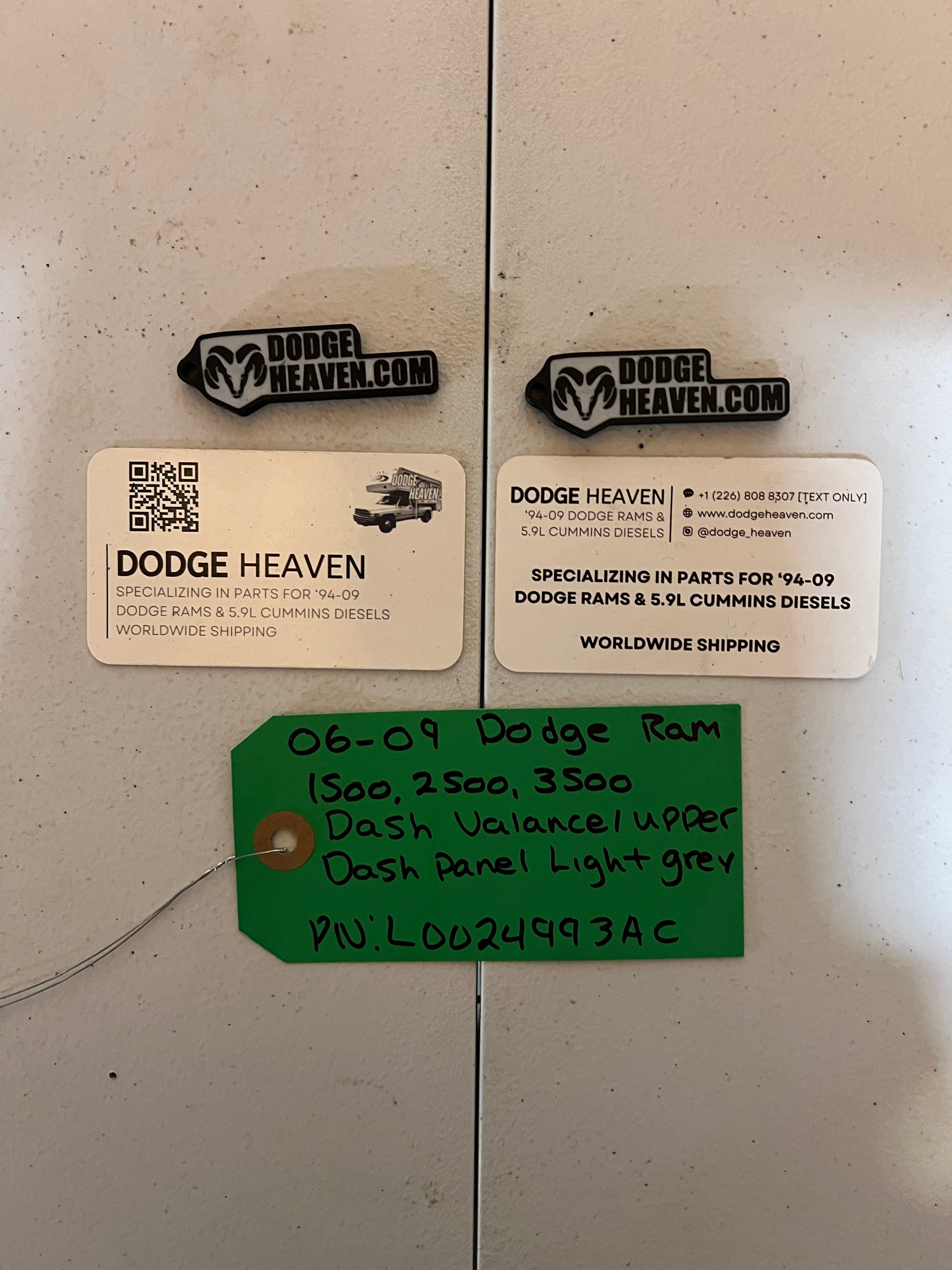 2006-2009 Dodge Ram 1500-3500 Upper Dash Pad / Dash Cowl