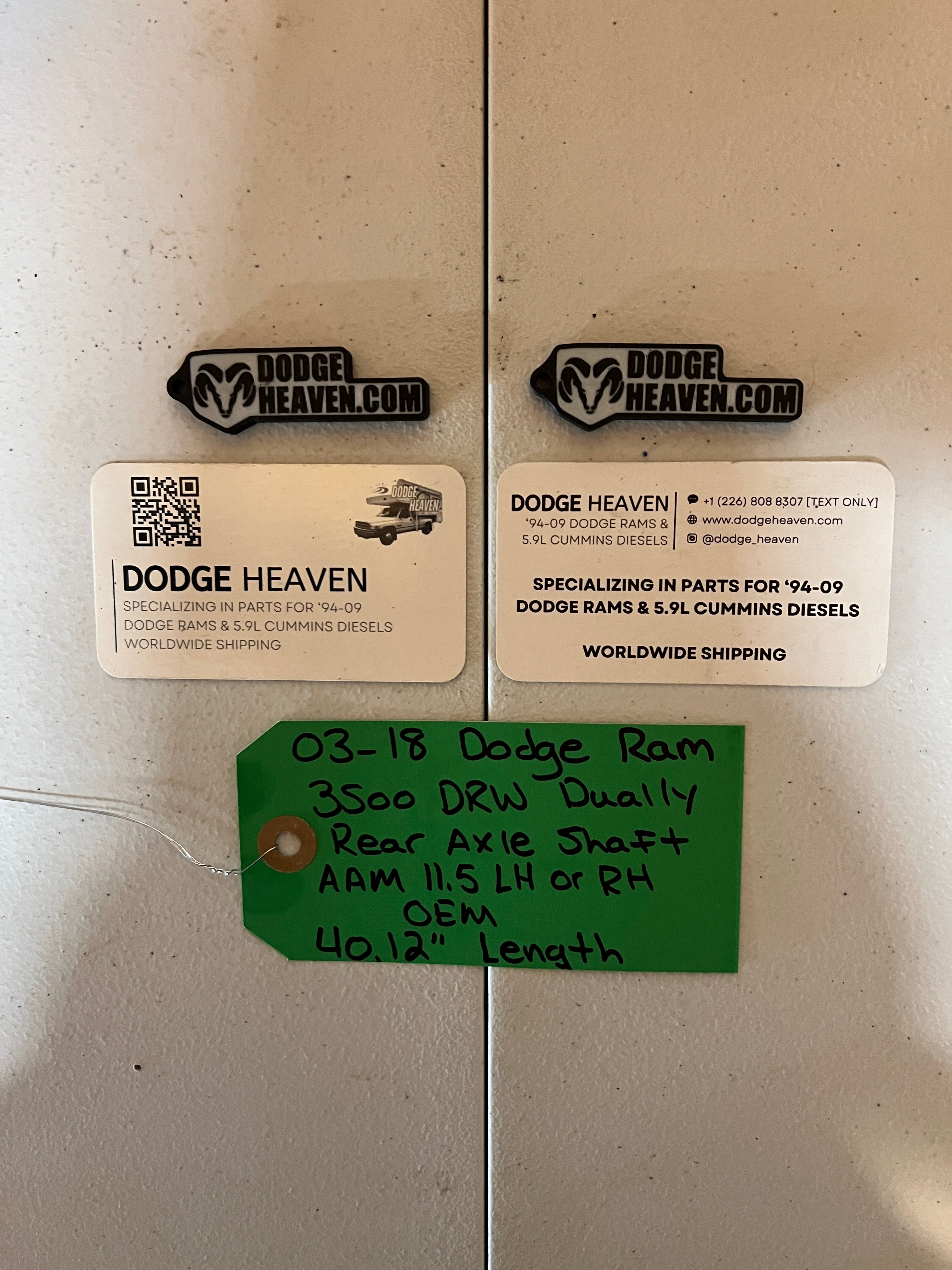 2003-2018 Dodge Ram 3500 Dually Raer Axle Shaft AAM 11.5 40.12 LH OR RH