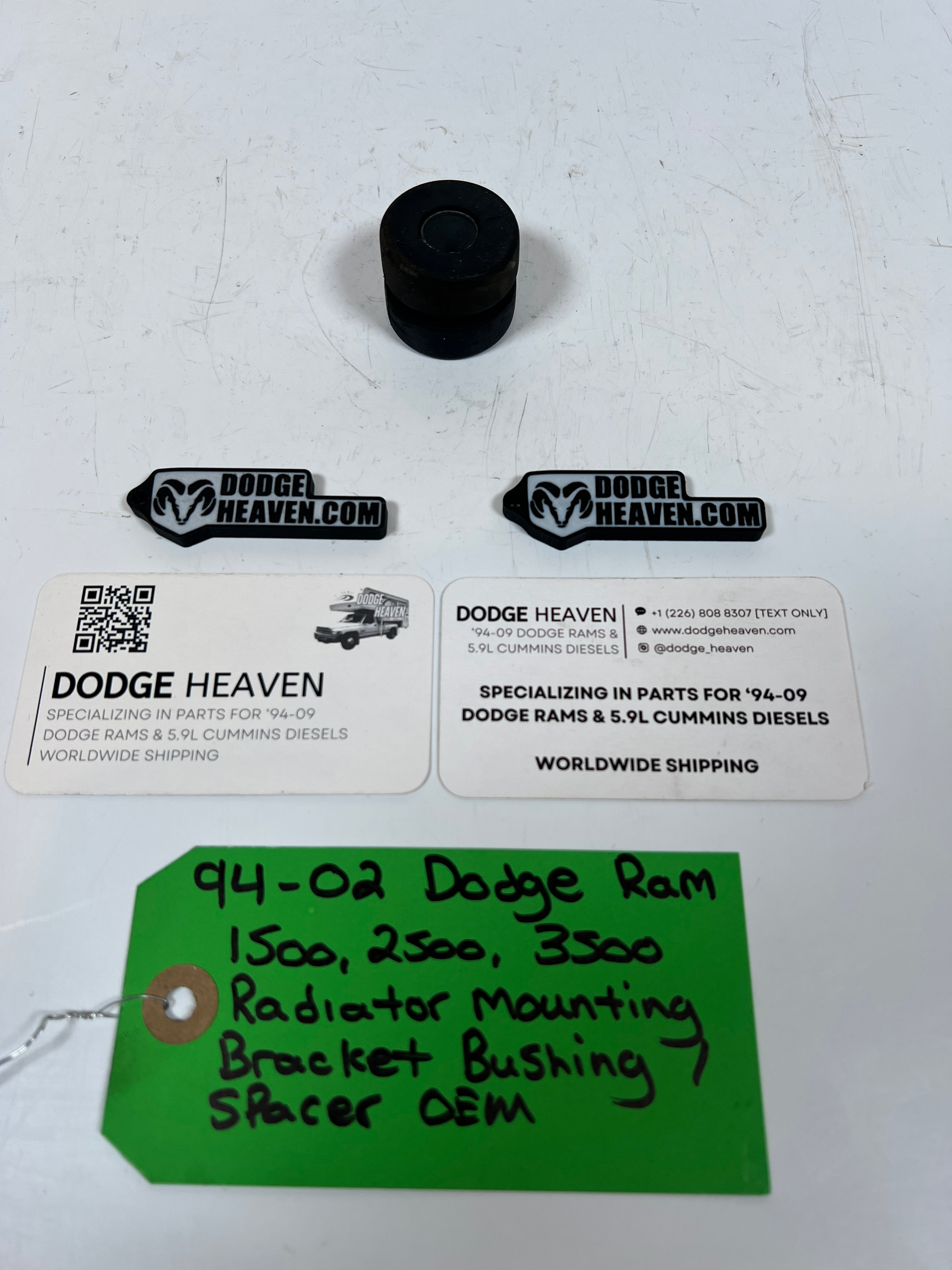 1994-2002 Dodge Ram 1500-3500 Radiator Mounting Bushing Gas & Diesel