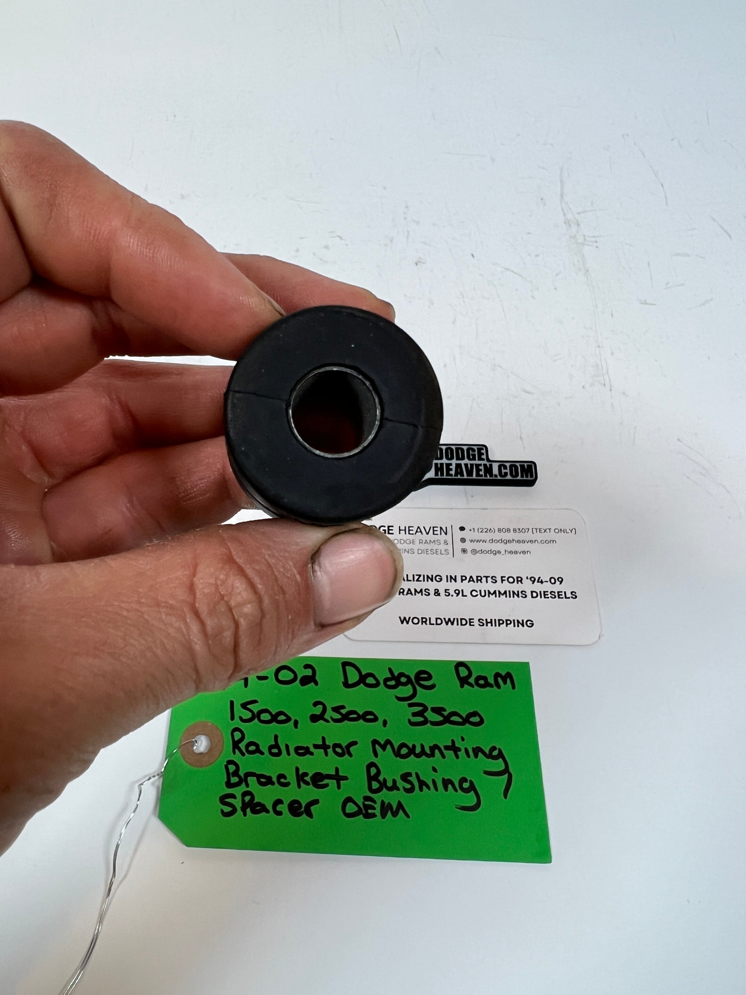 1994-2002 Dodge Ram 1500-3500 Radiator Mounting Bushing Gas & Diesel