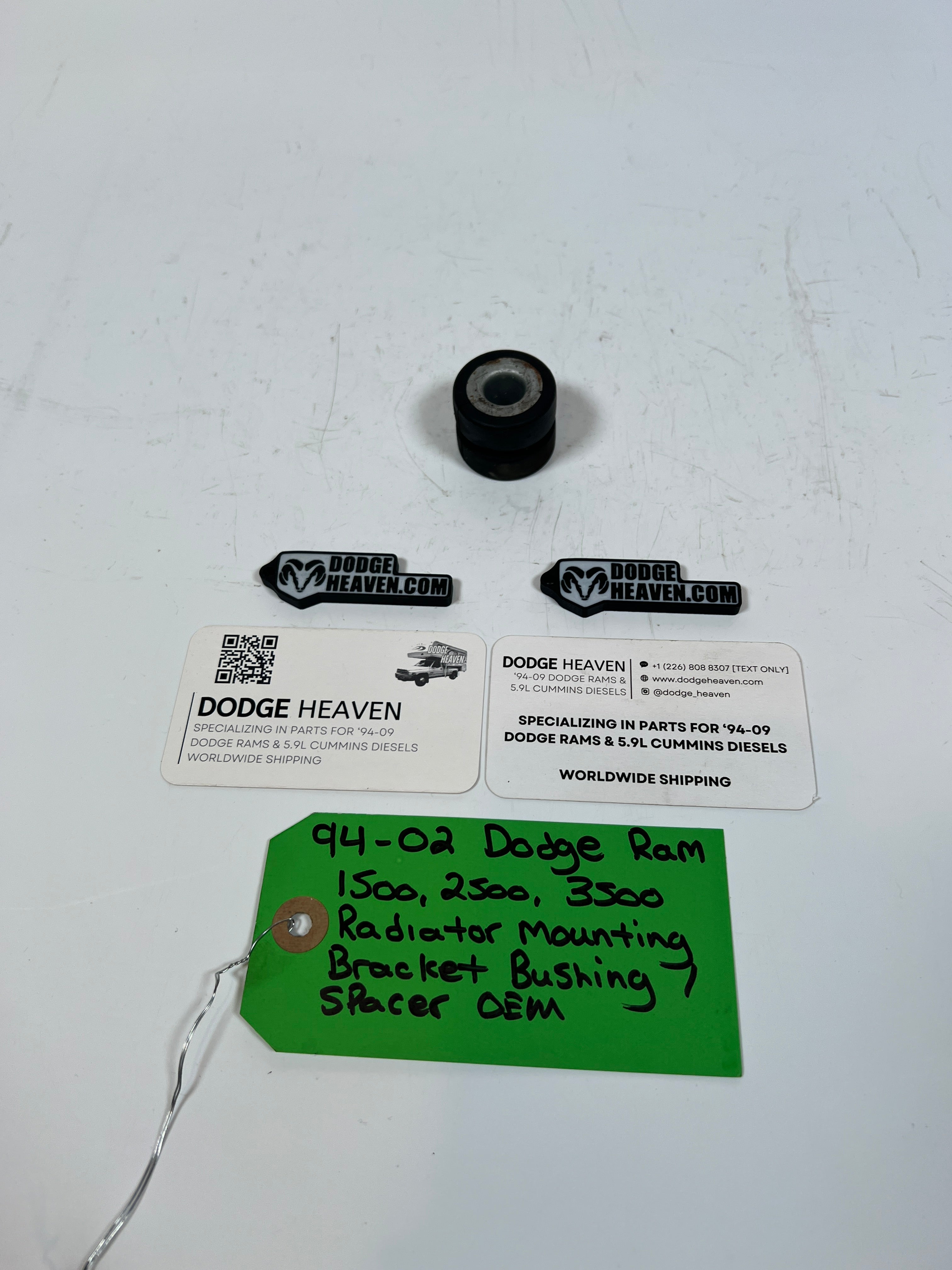 1994-2002 Dodge Ram 1500-3500 Radiator Mounting Bushing Gas & Diesel
