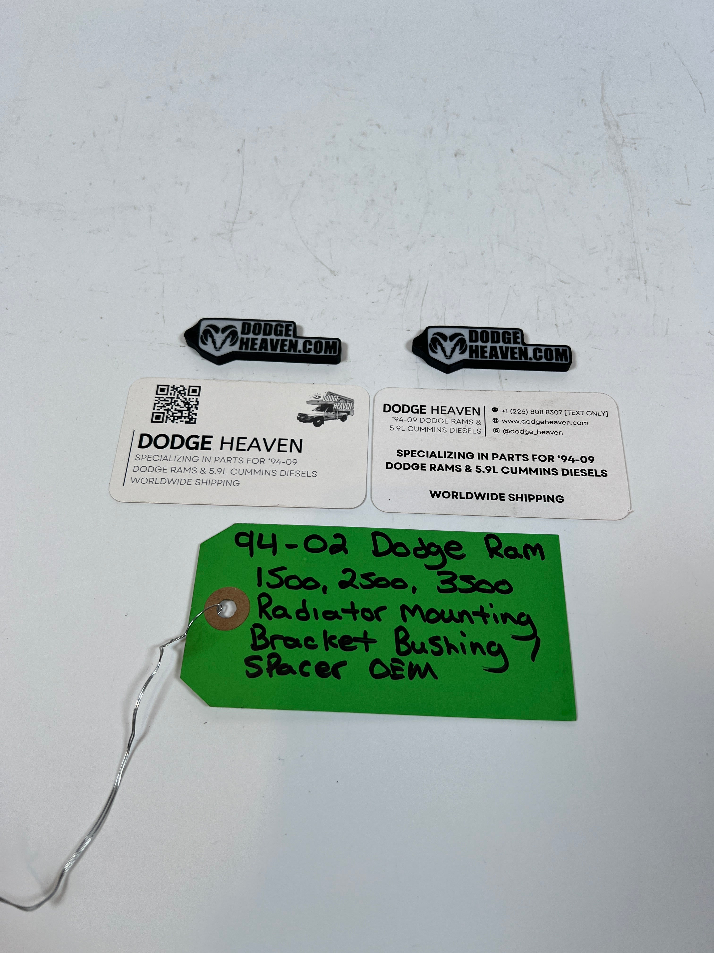 1994-2002 Dodge Ram 1500-3500 Radiator Mounting Bushing Gas & Diesel