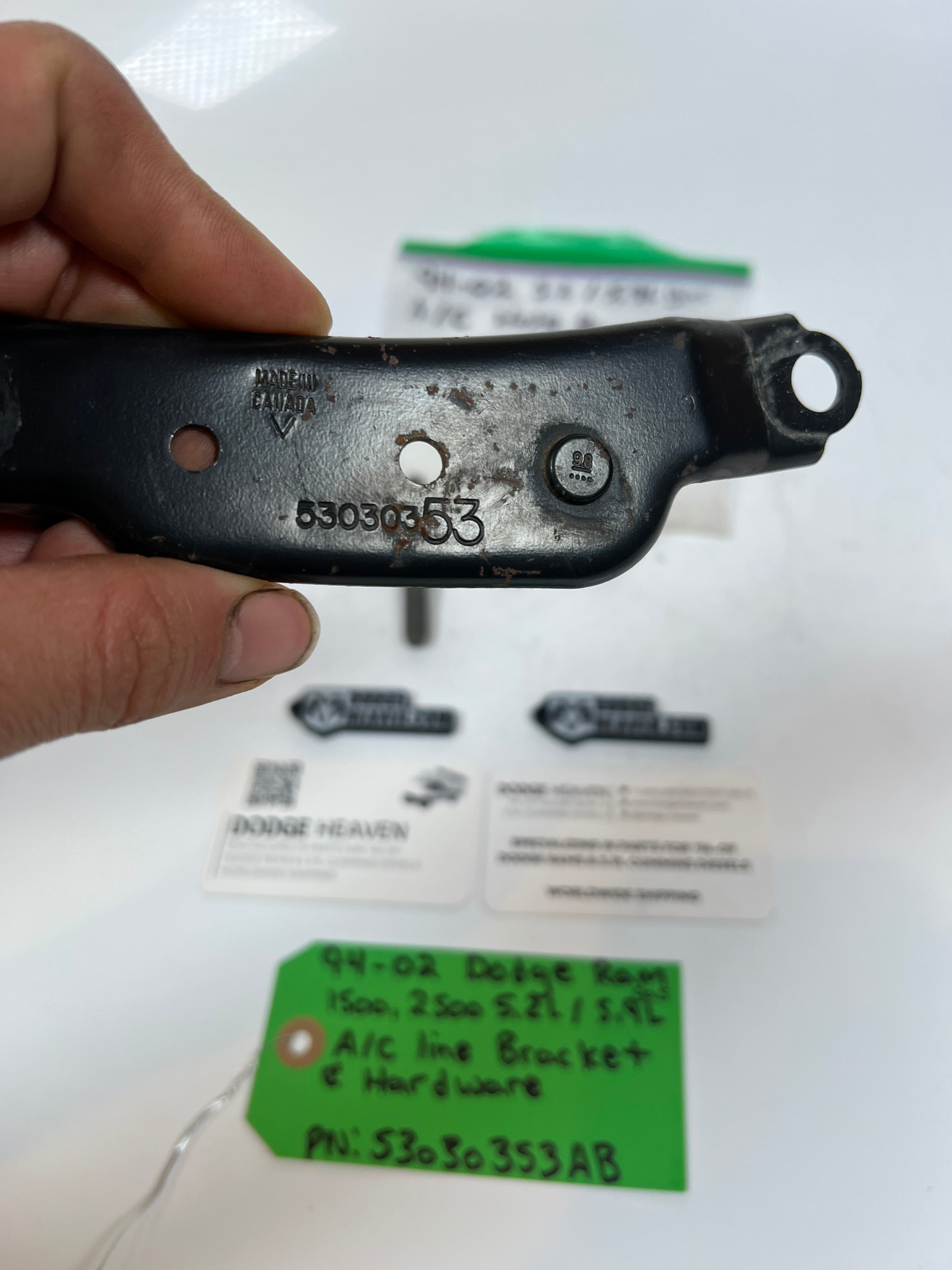 1994-2002 Dodge Ram 1500 2500 5.2L/5.9L Gas A/C Line Bracket & Hardware