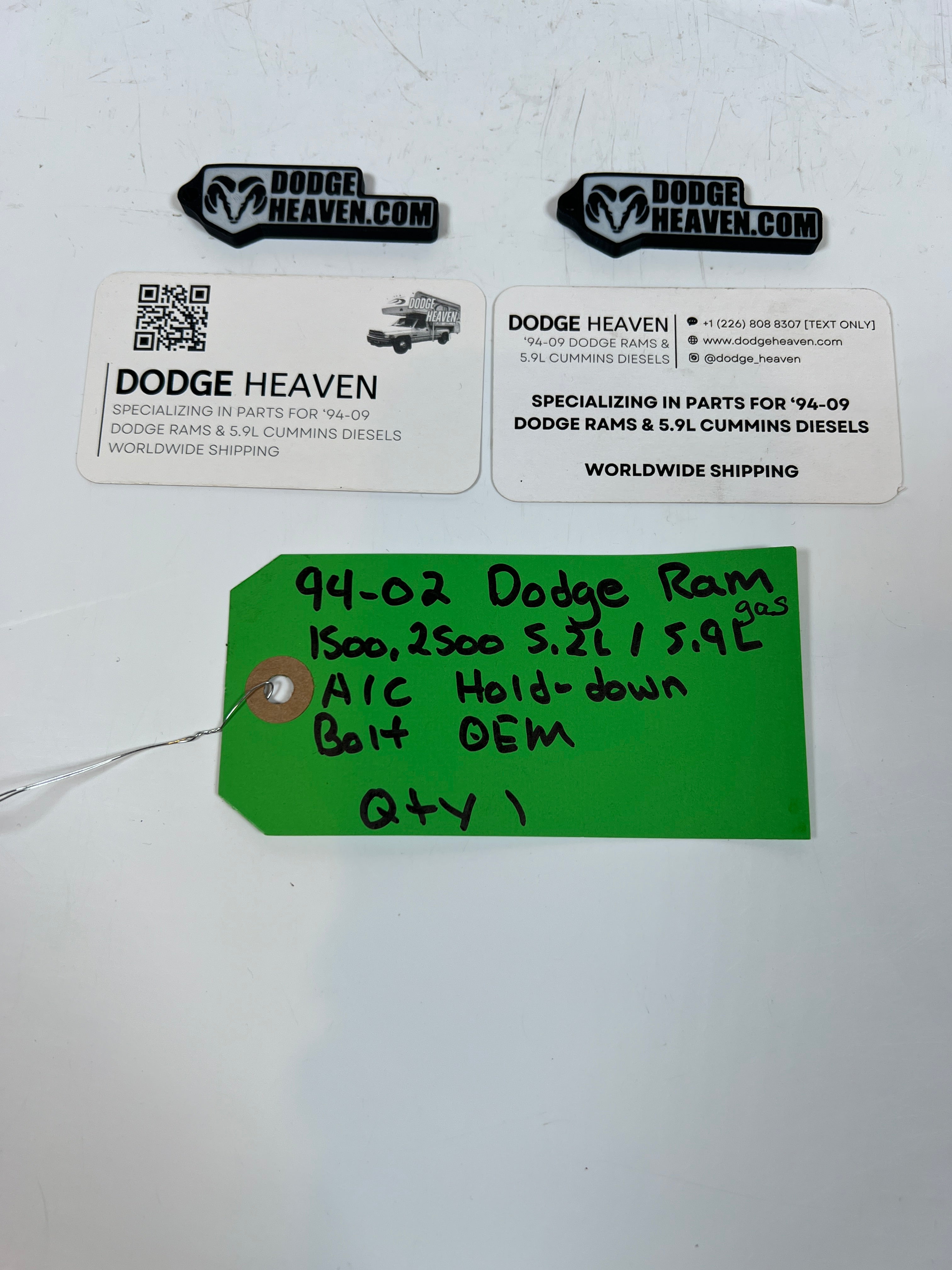 1994-2002 Dodge Ram 1500 2500 5.2L/5.9L Gas A/C Line Hold Down Bolt