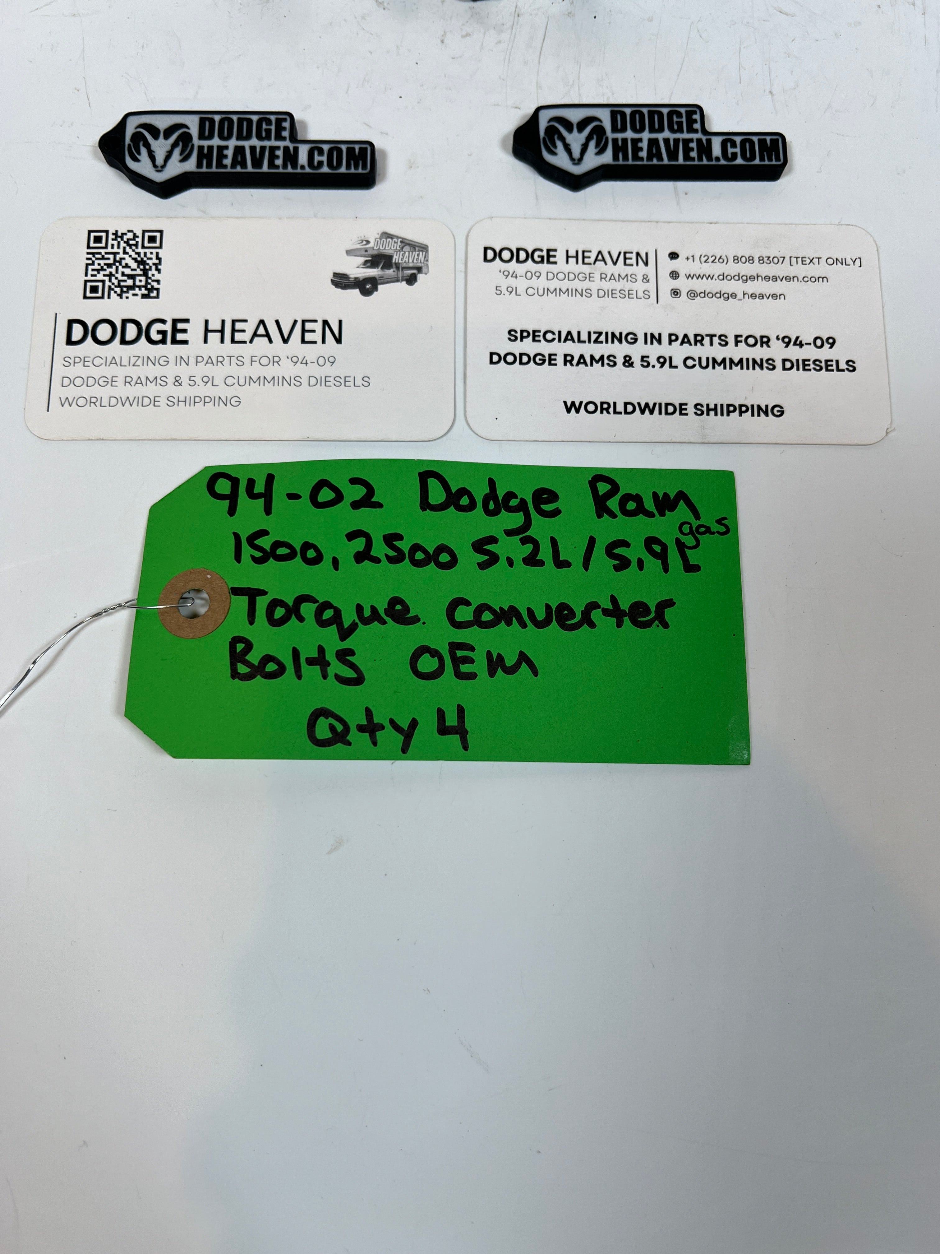 1994-2002 Dodge Ram 1500 2500 5.2L/5.9L Gas Torque Converter Bolts Qty 4