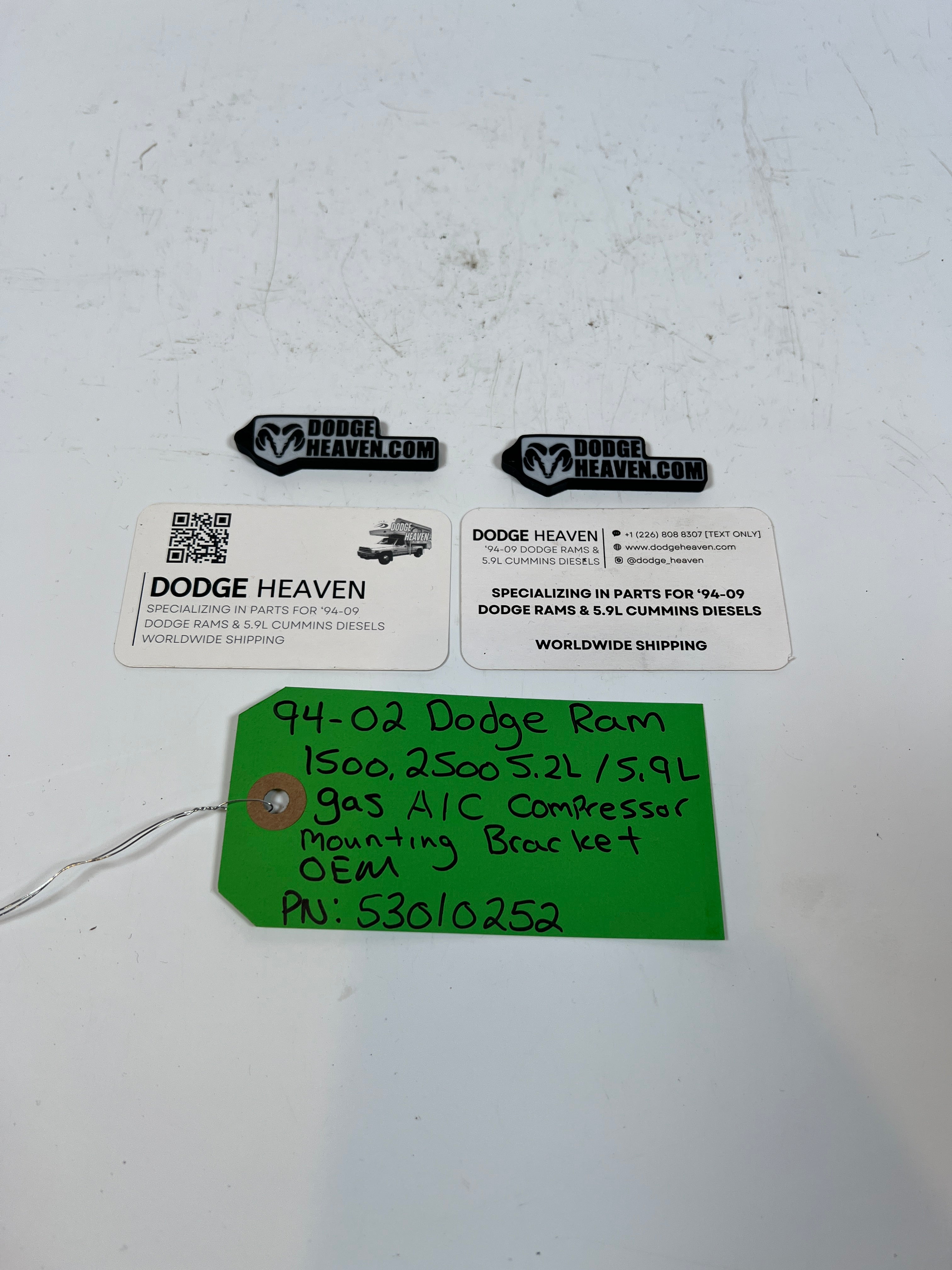 1994-2002 Dodge Ram 1500 2500 5.2L/5.9L Gas A/C Compressor Bracket