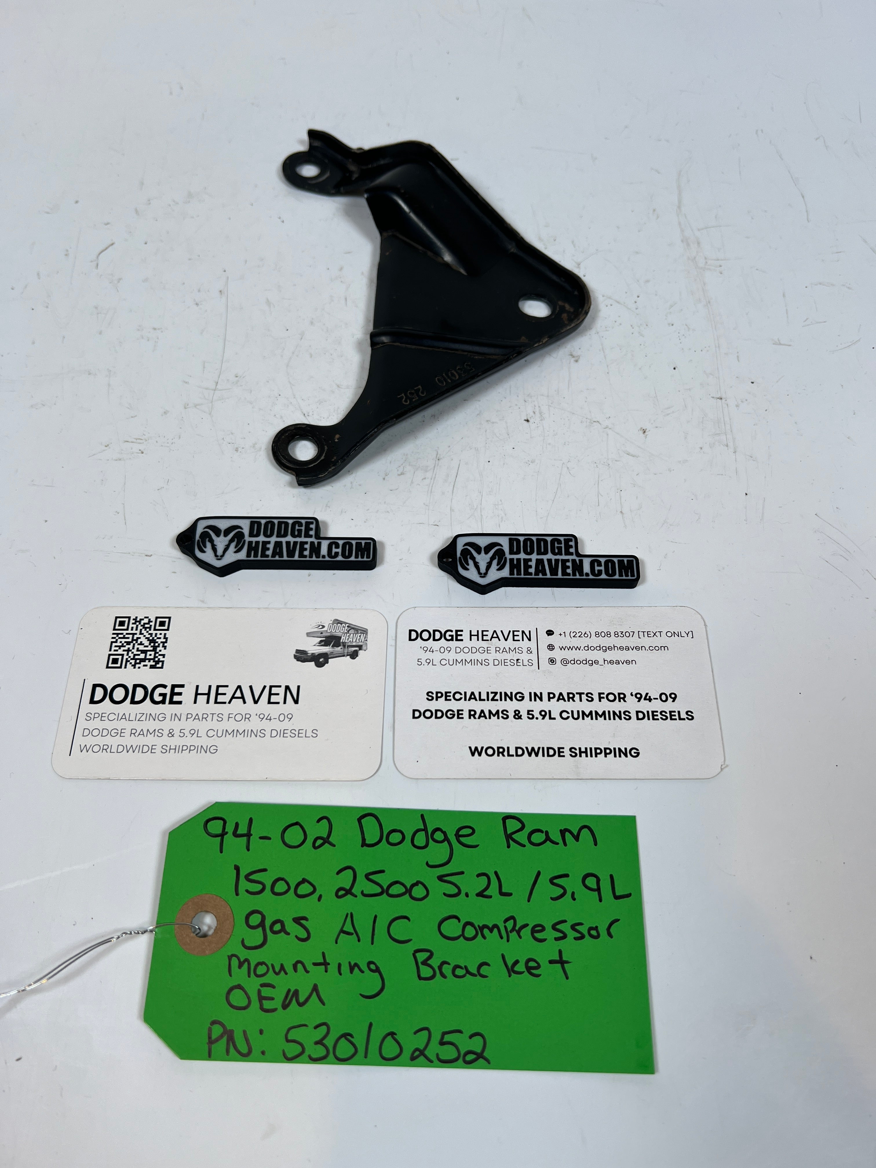 1994-2002 Dodge Ram 1500 2500 5.2L/5.9L Gas A/C Compressor Bracket