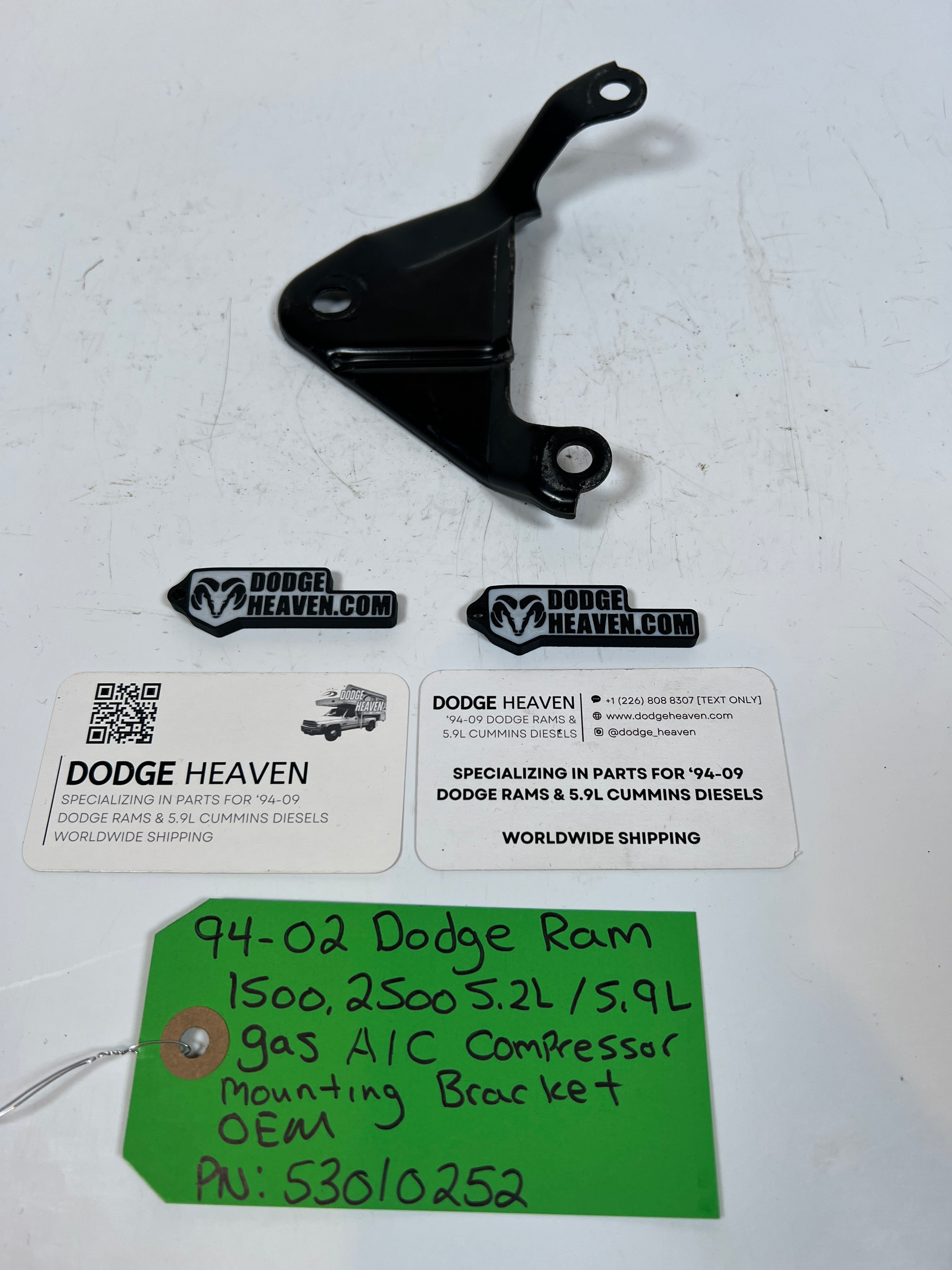 1994-2002 Dodge Ram 1500 2500 5.2L/5.9L Gas A/C Compressor Bracket