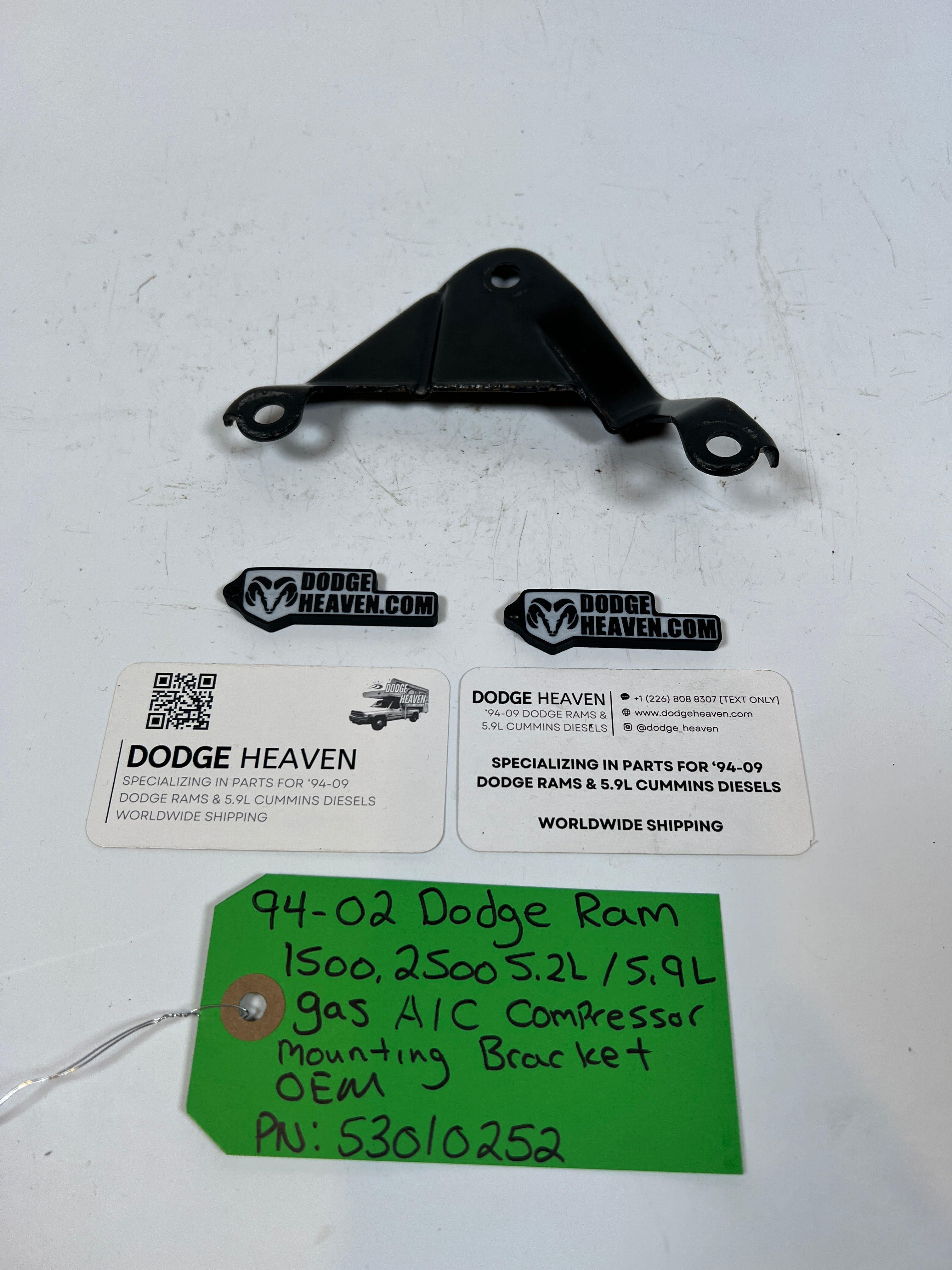 1994-2002 Dodge Ram 1500 2500 5.2L/5.9L Gas A/C Compressor Bracket