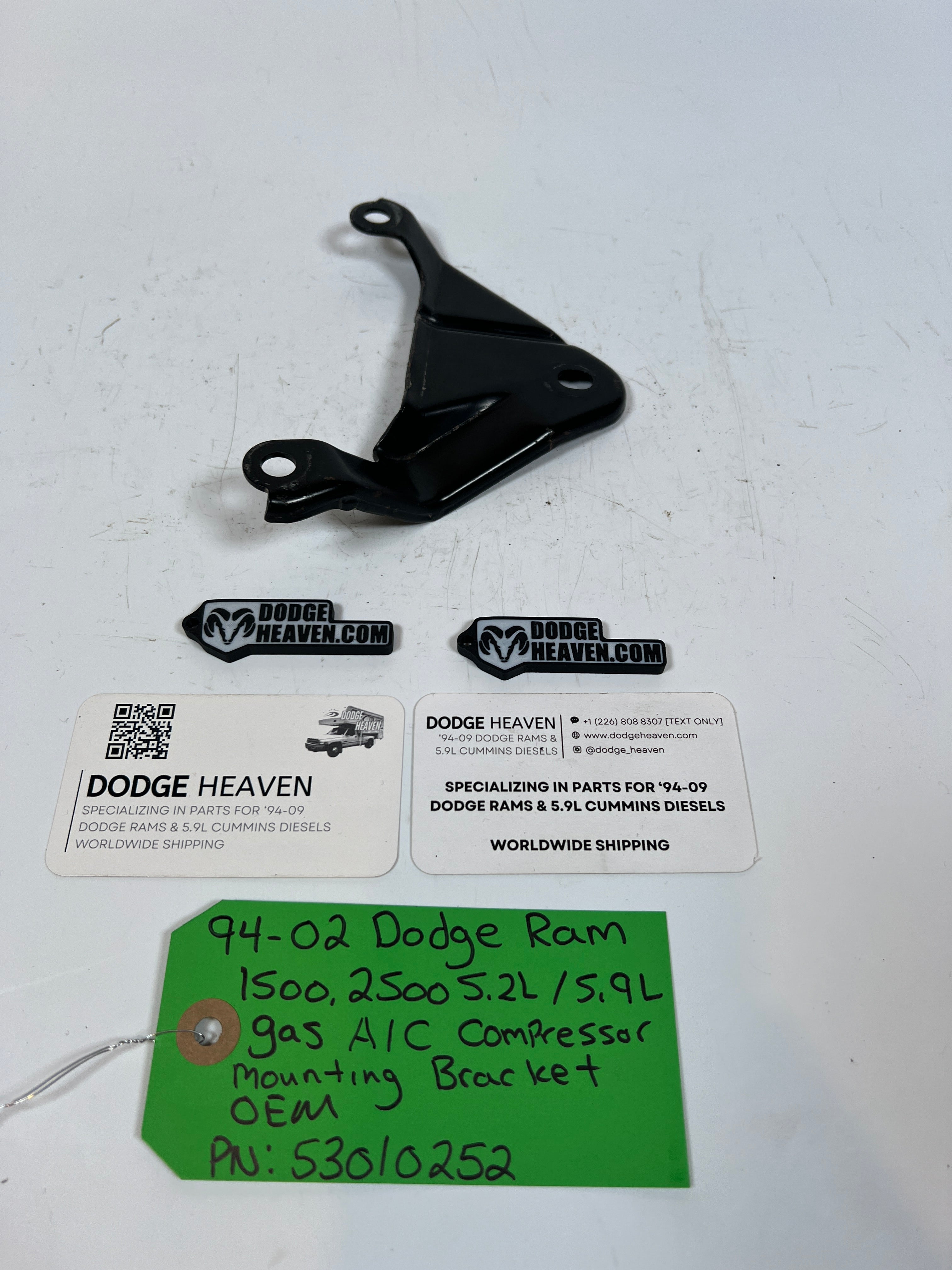 1994-2002 Dodge Ram 1500 2500 5.2L/5.9L Gas A/C Compressor Bracket