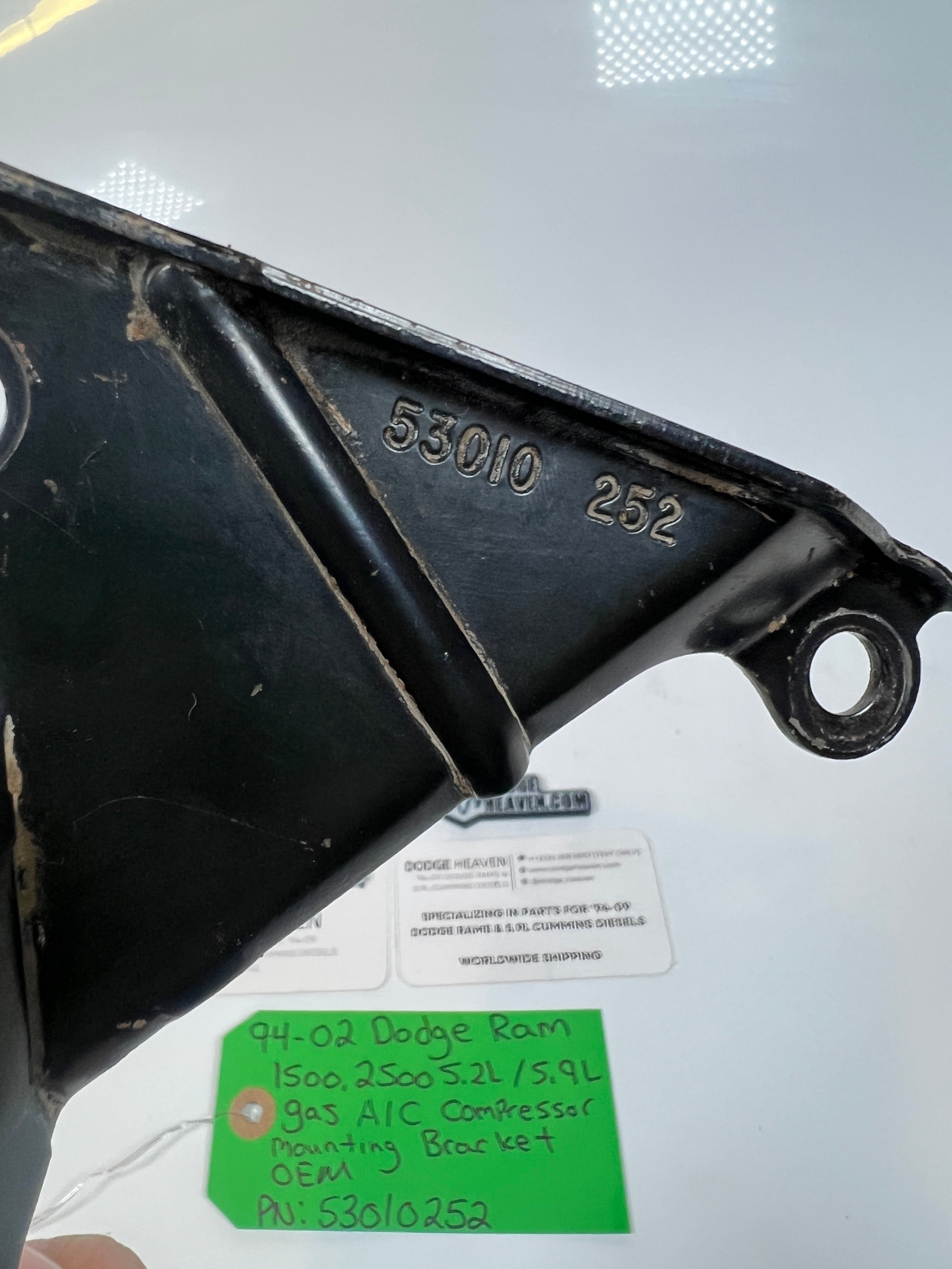 1994-2002 Dodge Ram 1500 2500 5.2L/5.9L Gas A/C Compressor Bracket