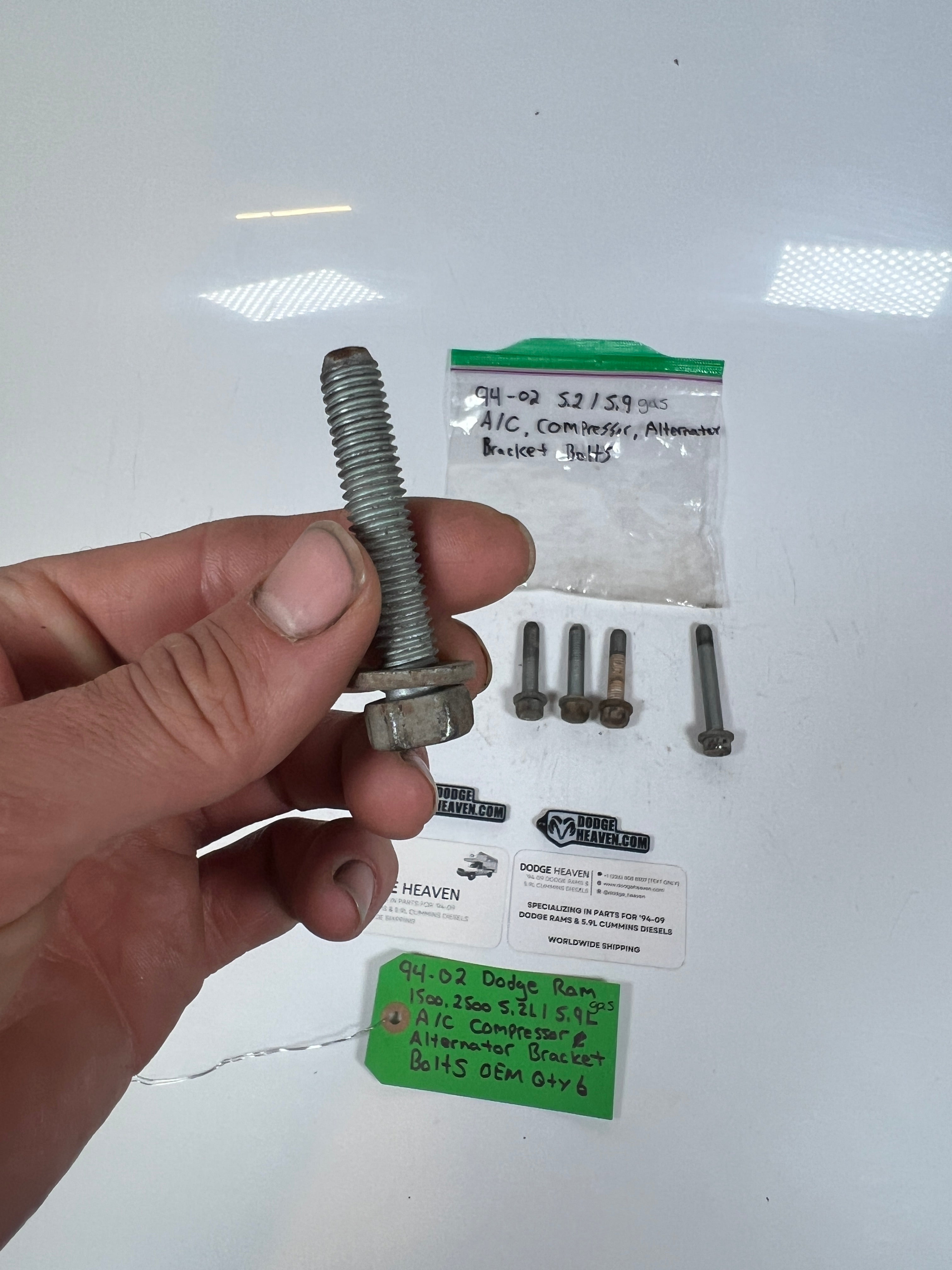 1994-2002 Dodge Ram 1500 2500 5.2L/5.9L A/C Compressor & Alternator Bracket