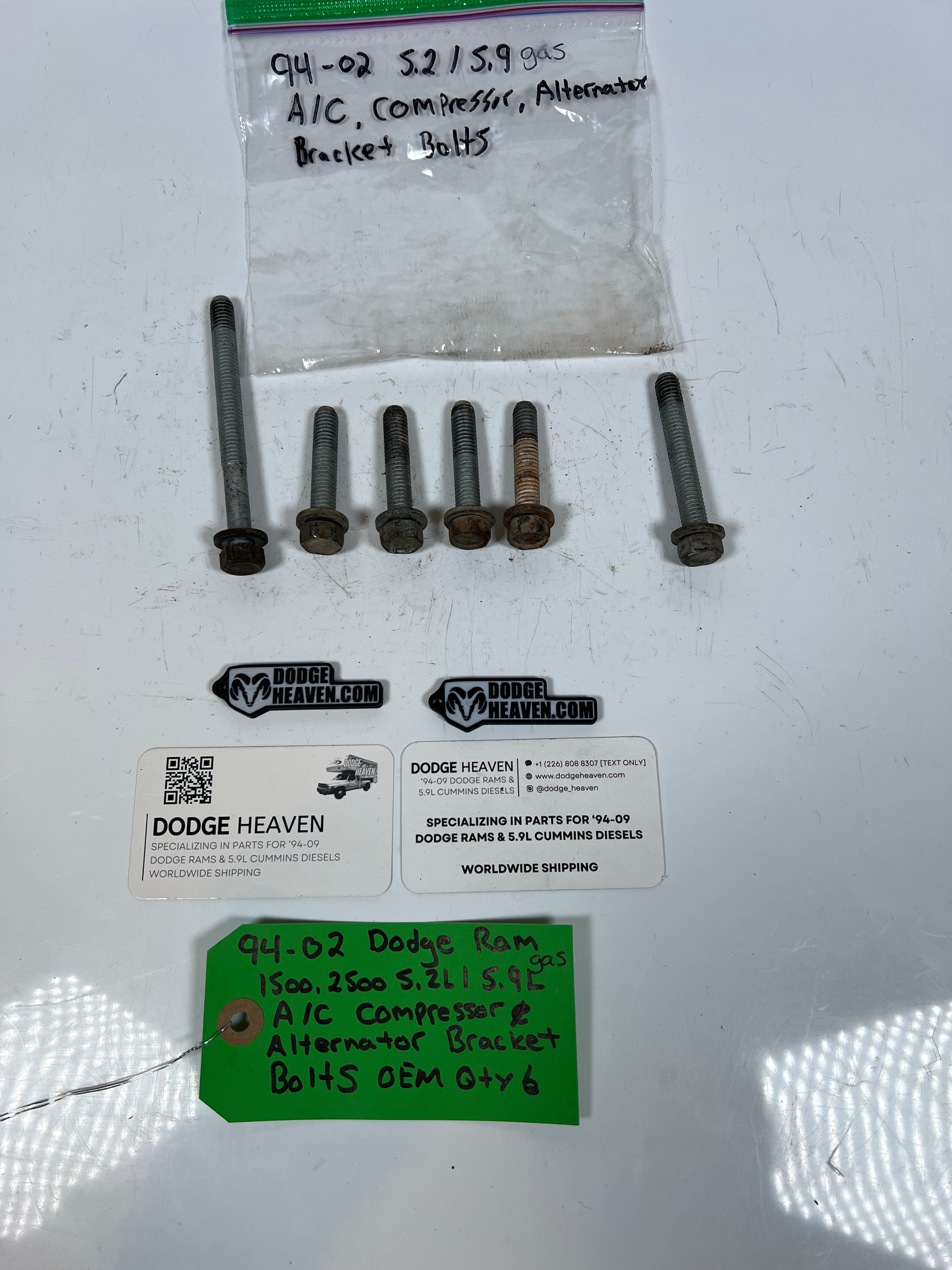 1994-2002 Dodge Ram 1500 2500 5.2L/5.9L A/C Compressor & Alternator Bracket