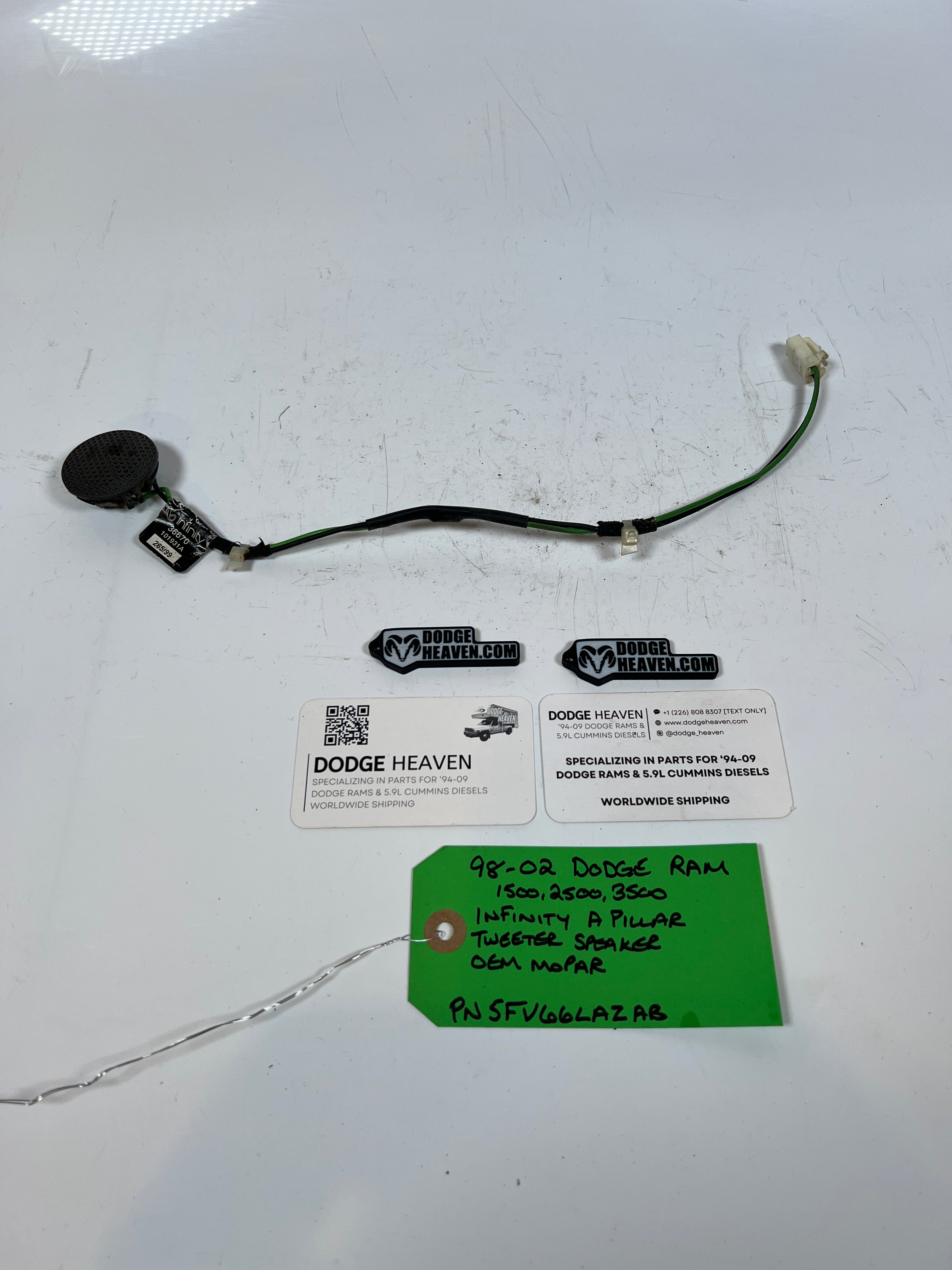 1998-2002 Dodge Ram 1500-3500 Infinity A pillar Tweeter Speaker