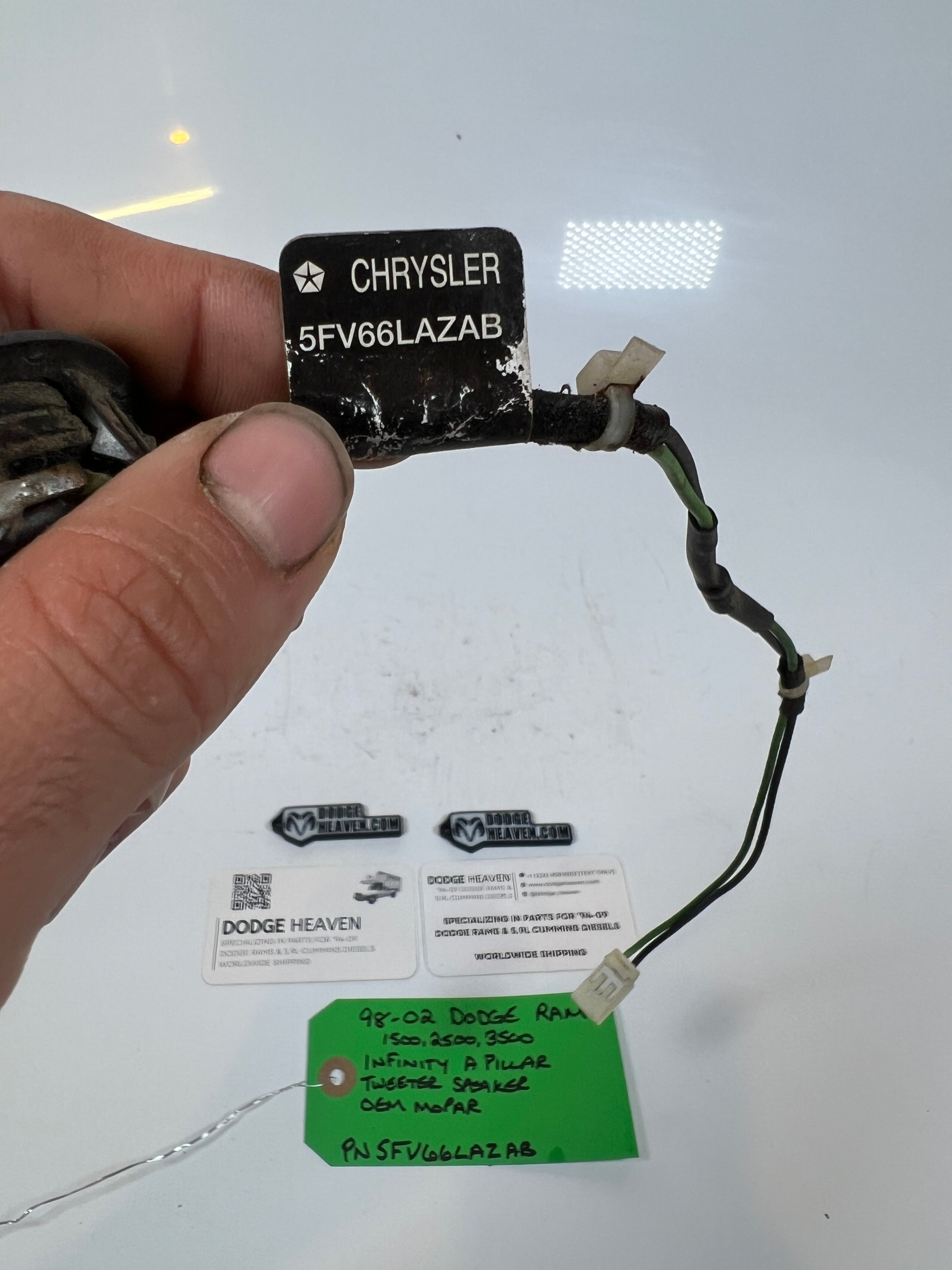 1998-2002 Dodge Ram 1500-3500 Infinity A pillar Tweeter Speaker