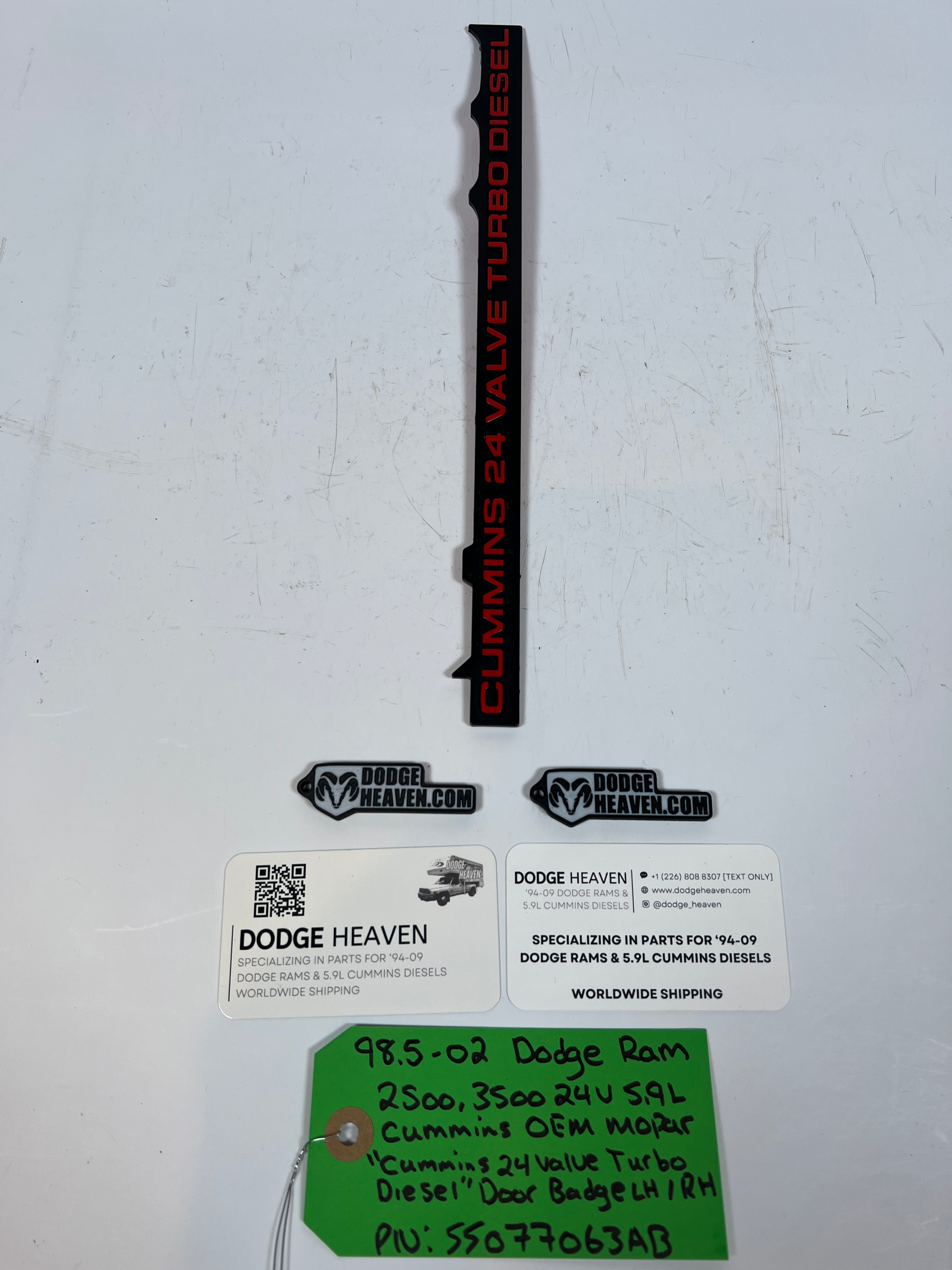 1998.5-2002 Dodge Ram 2500 3500 24 Valve 5.9L Cummins Diesel Door Badge