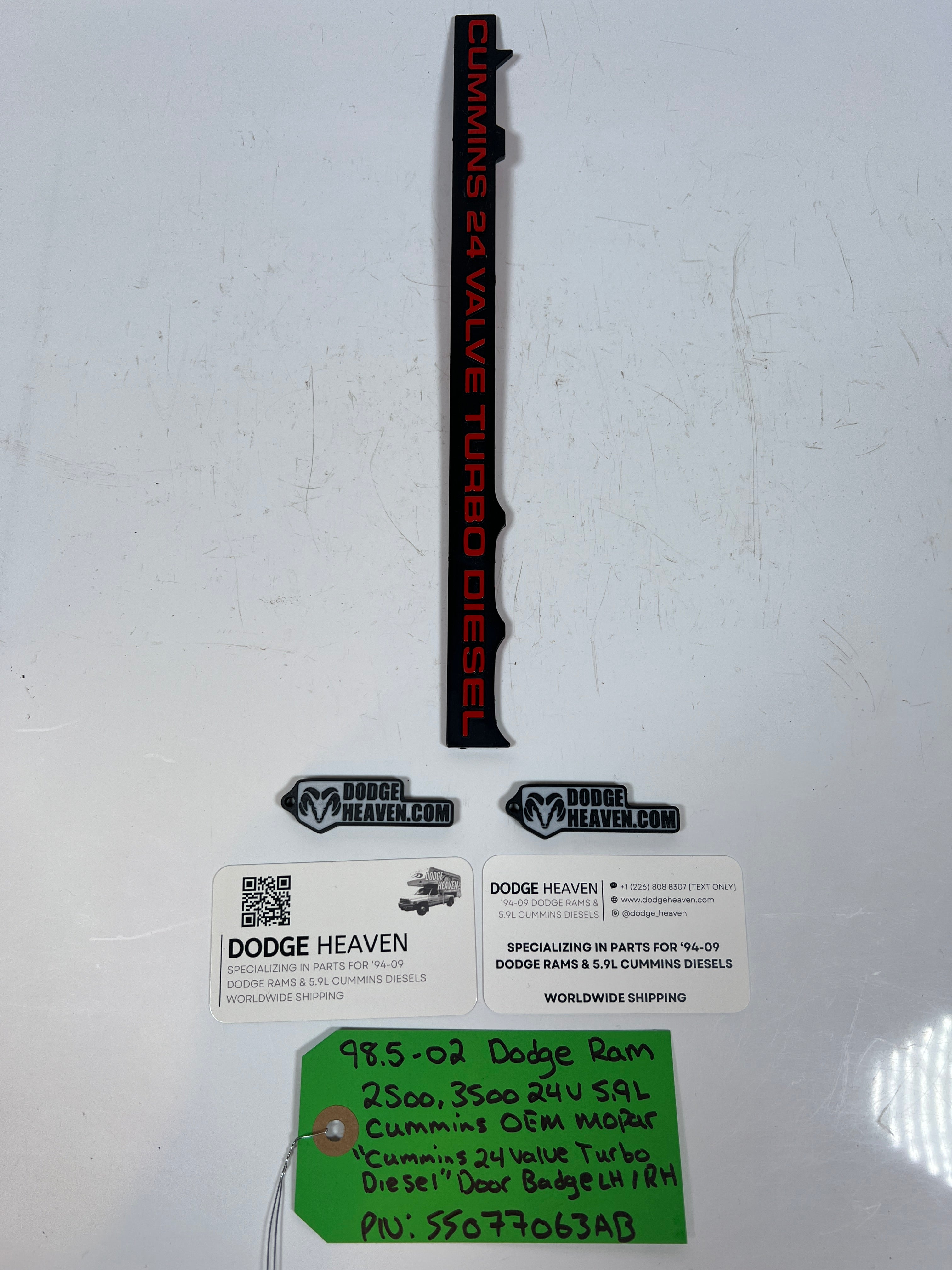 1998.5-2002 Dodge Ram 2500 3500 24 Valve 5.9L Cummins Diesel Door Badge