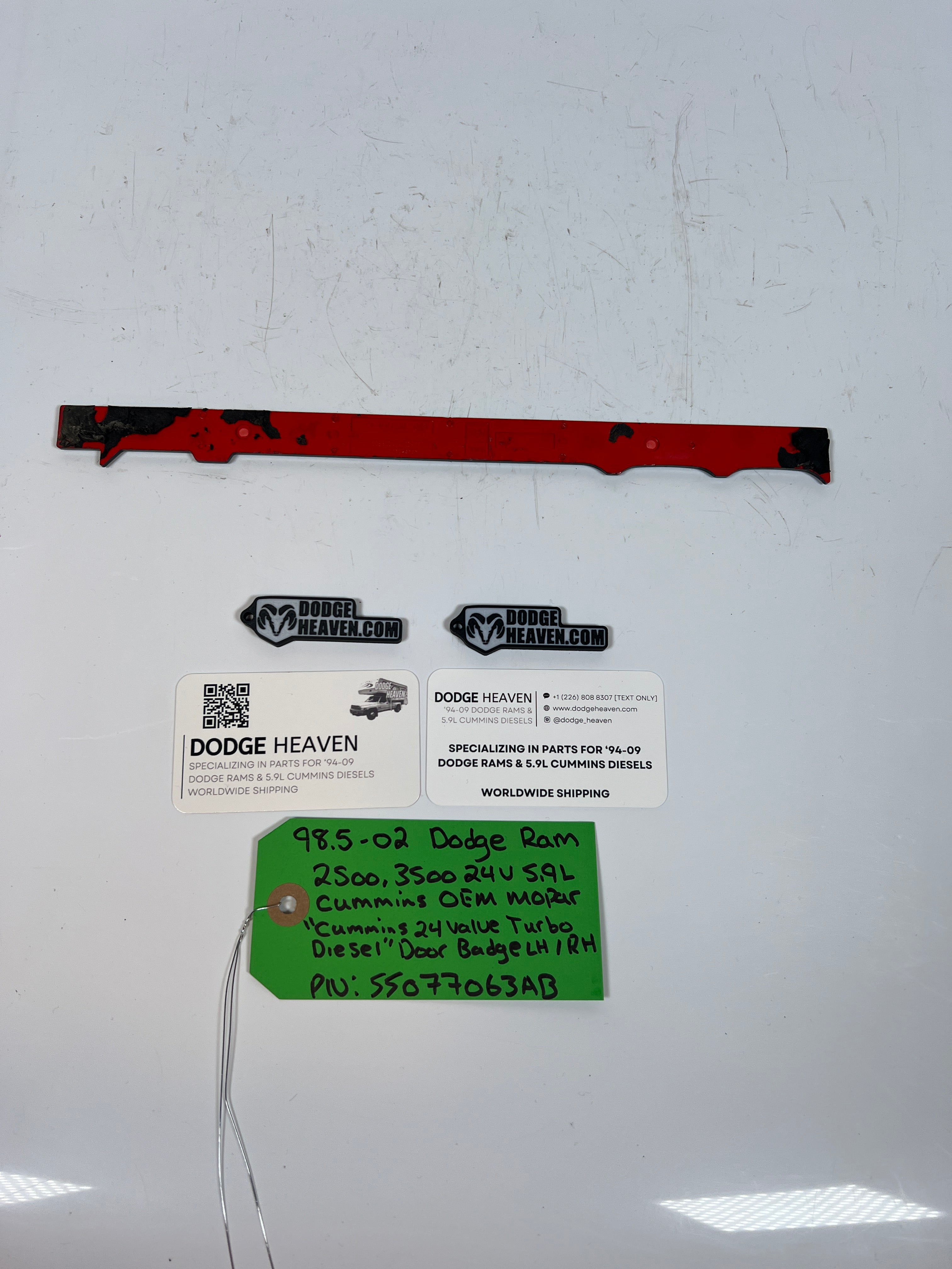 1998.5-2002 Dodge Ram 2500 3500 24 Valve 5.9L Cummins Diesel Door Badge