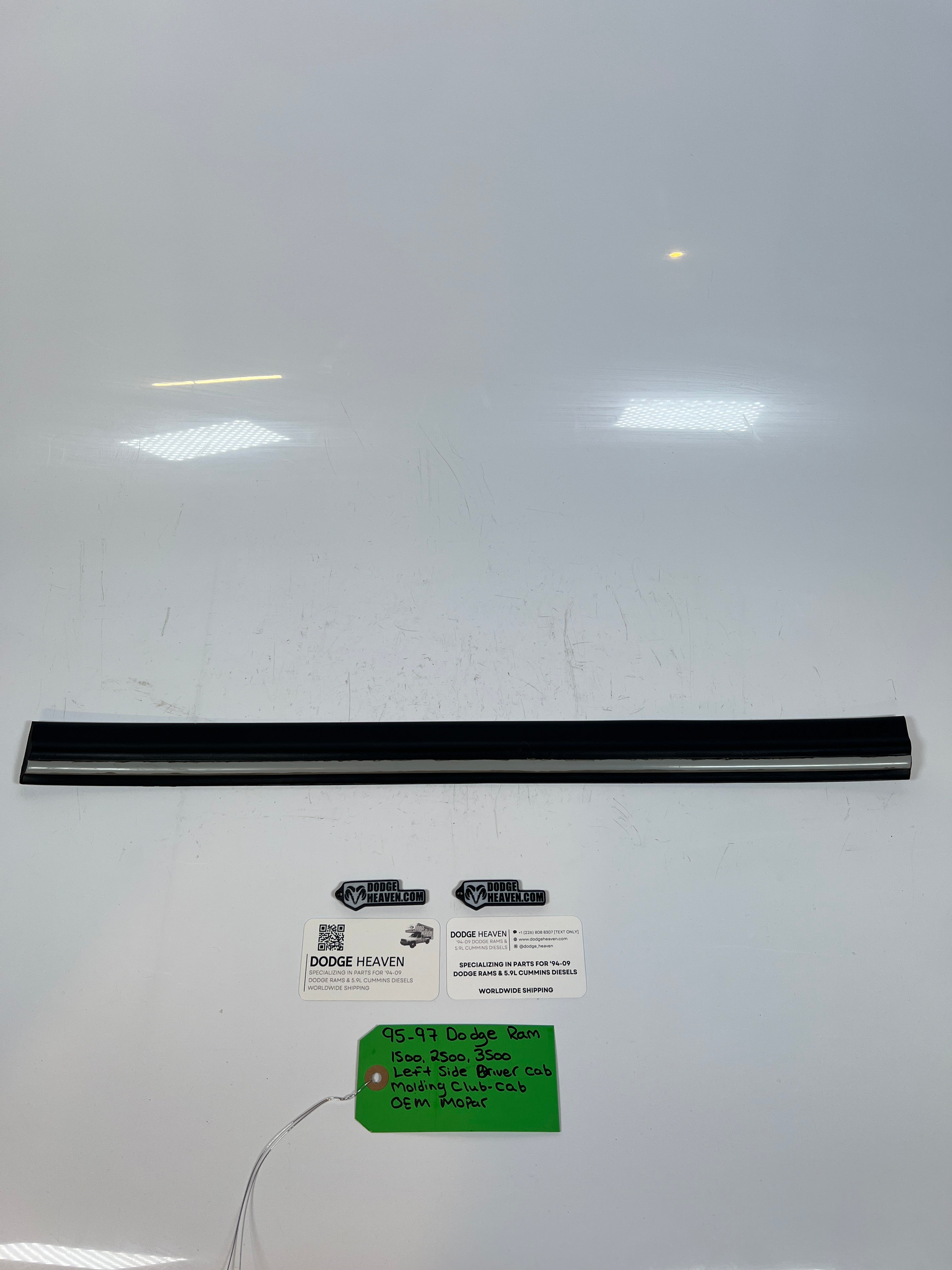 1995-1997 Dodge Ram 1500-3500 LH Cab Molding Club Cab