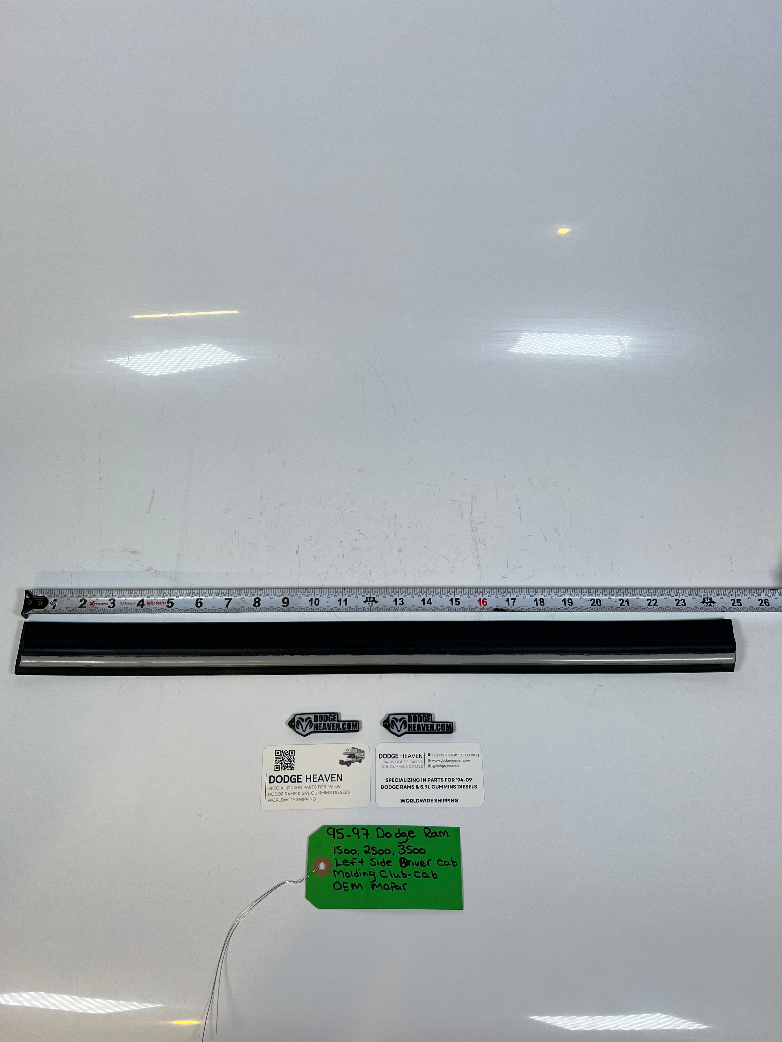 1995-1997 Dodge Ram 1500-3500 LH Cab Molding Club Cab