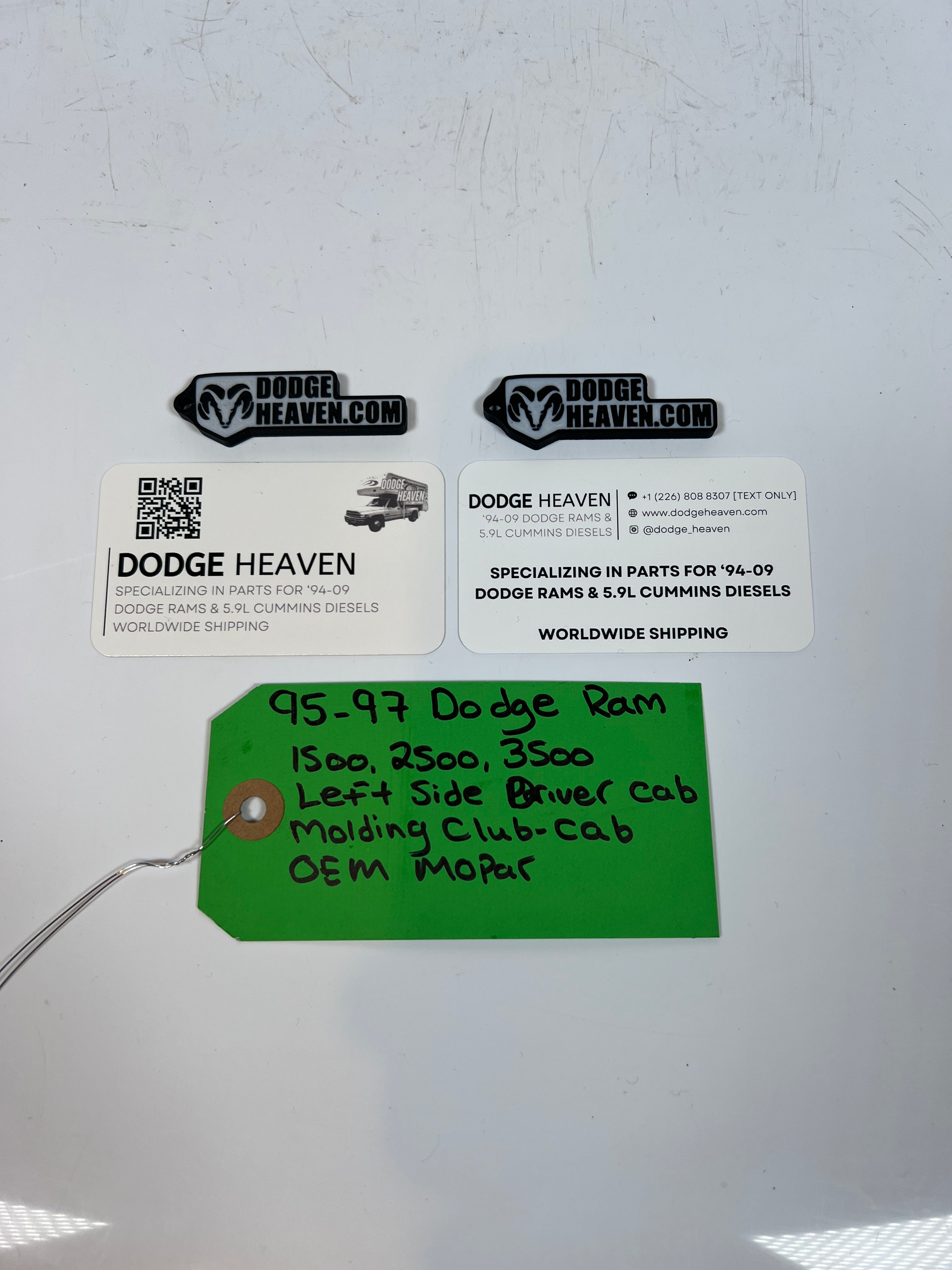 1995-1997 Dodge Ram 1500-3500 LH Cab Molding Club Cab