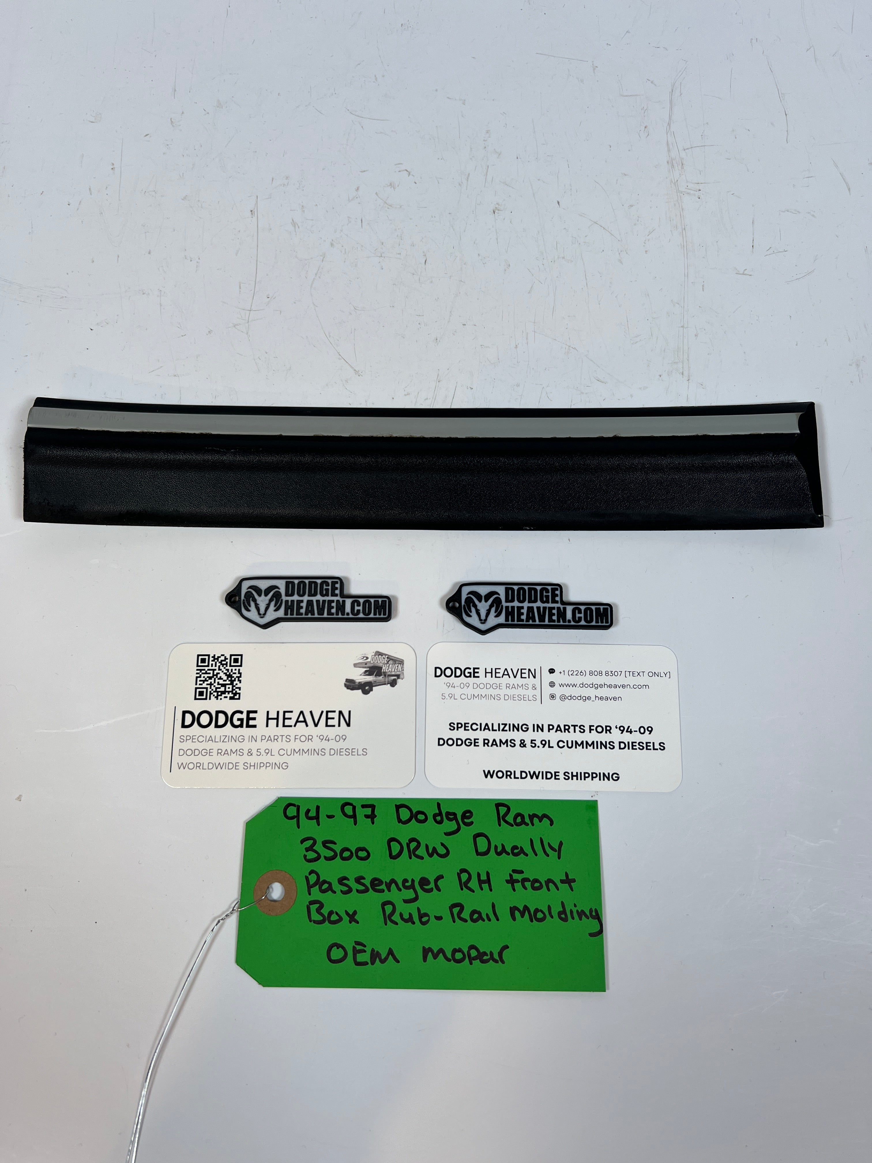 1994-1997 Dodge Ram 3500 Dually Passenger Front Box Rub-Rail Molding