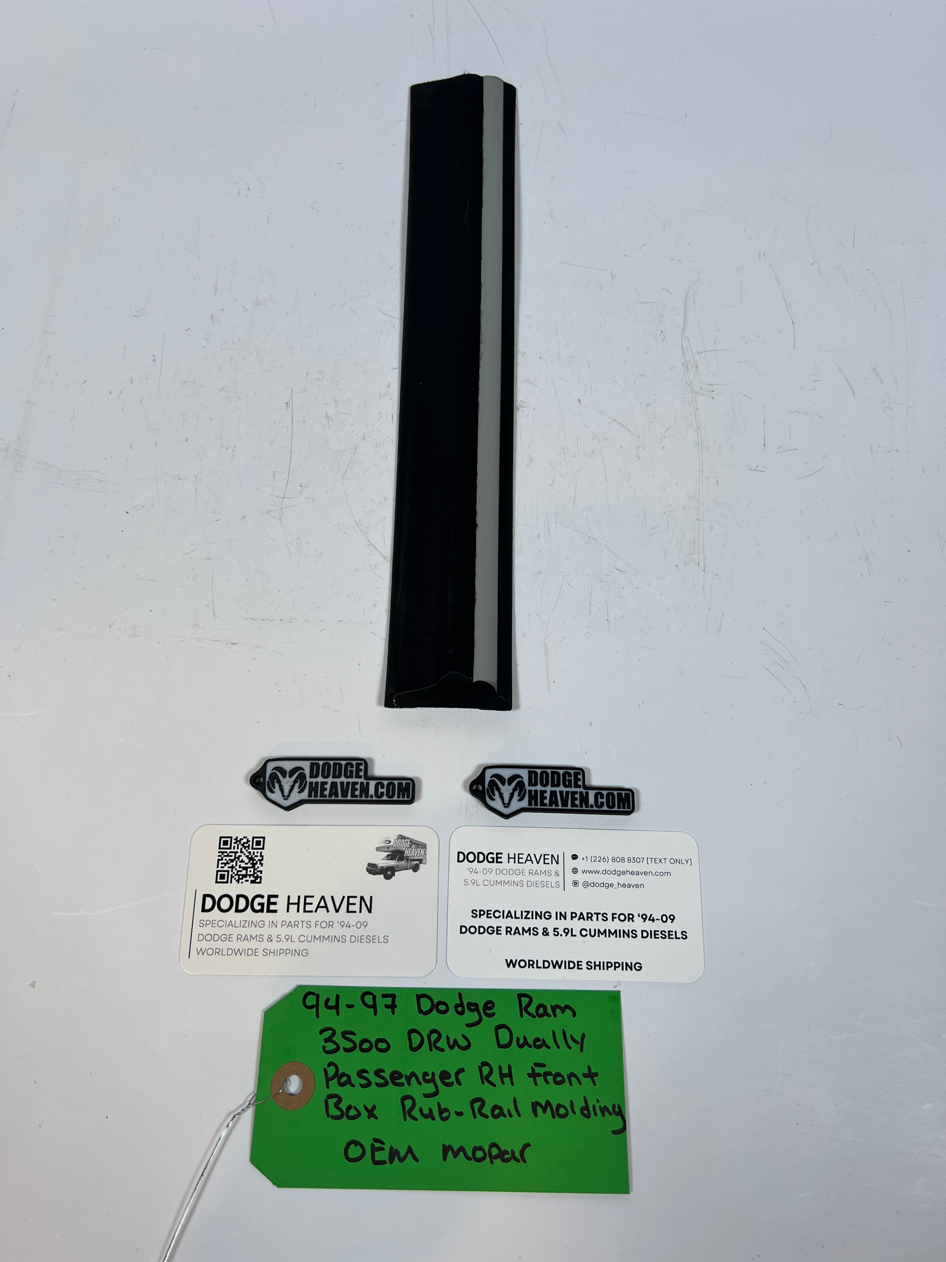 1994-1997 Dodge Ram 3500 Dually Passenger Front Box Rub-Rail Molding