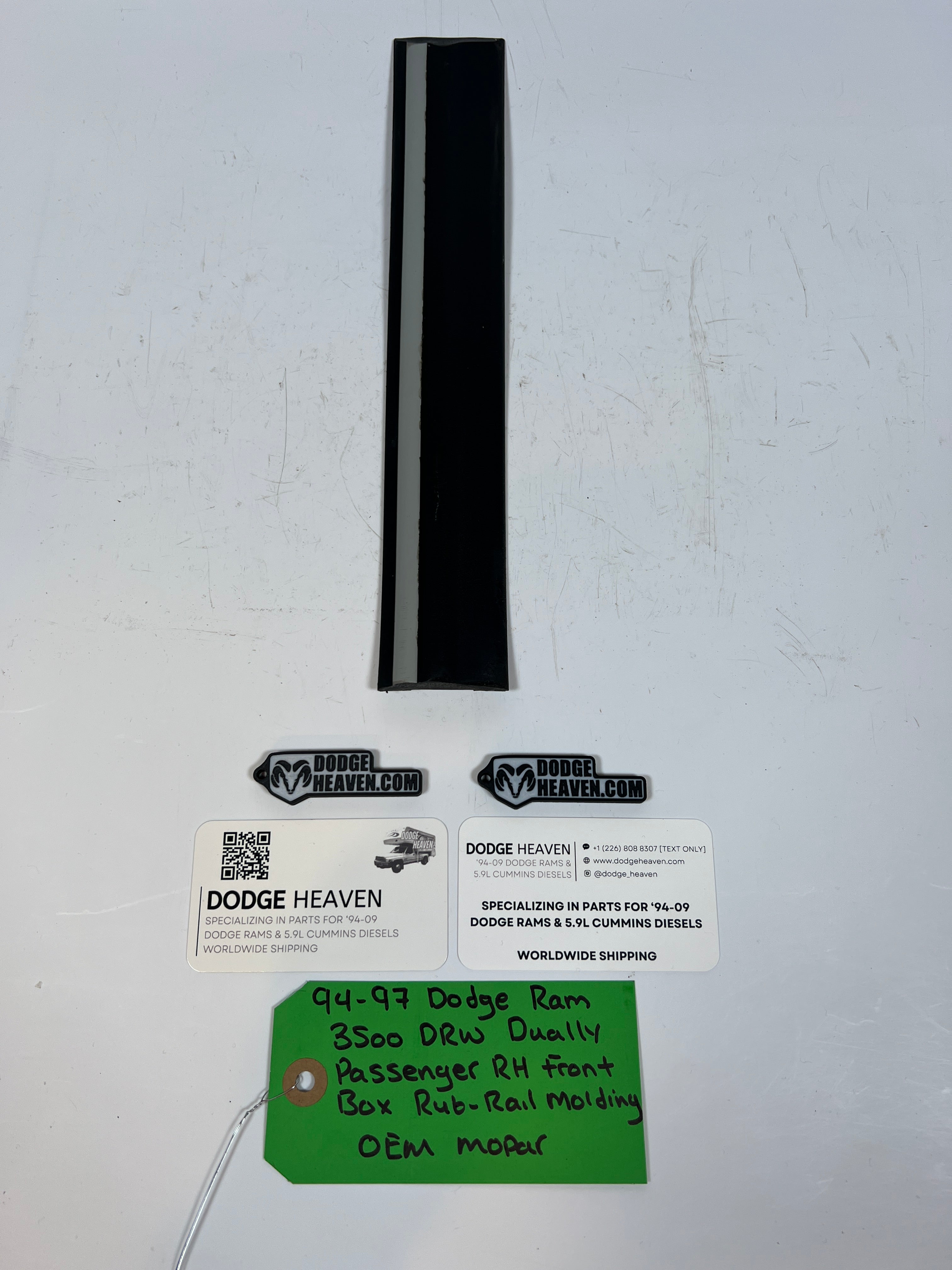 1994-1997 Dodge Ram 3500 Dually Passenger Front Box Rub-Rail Molding