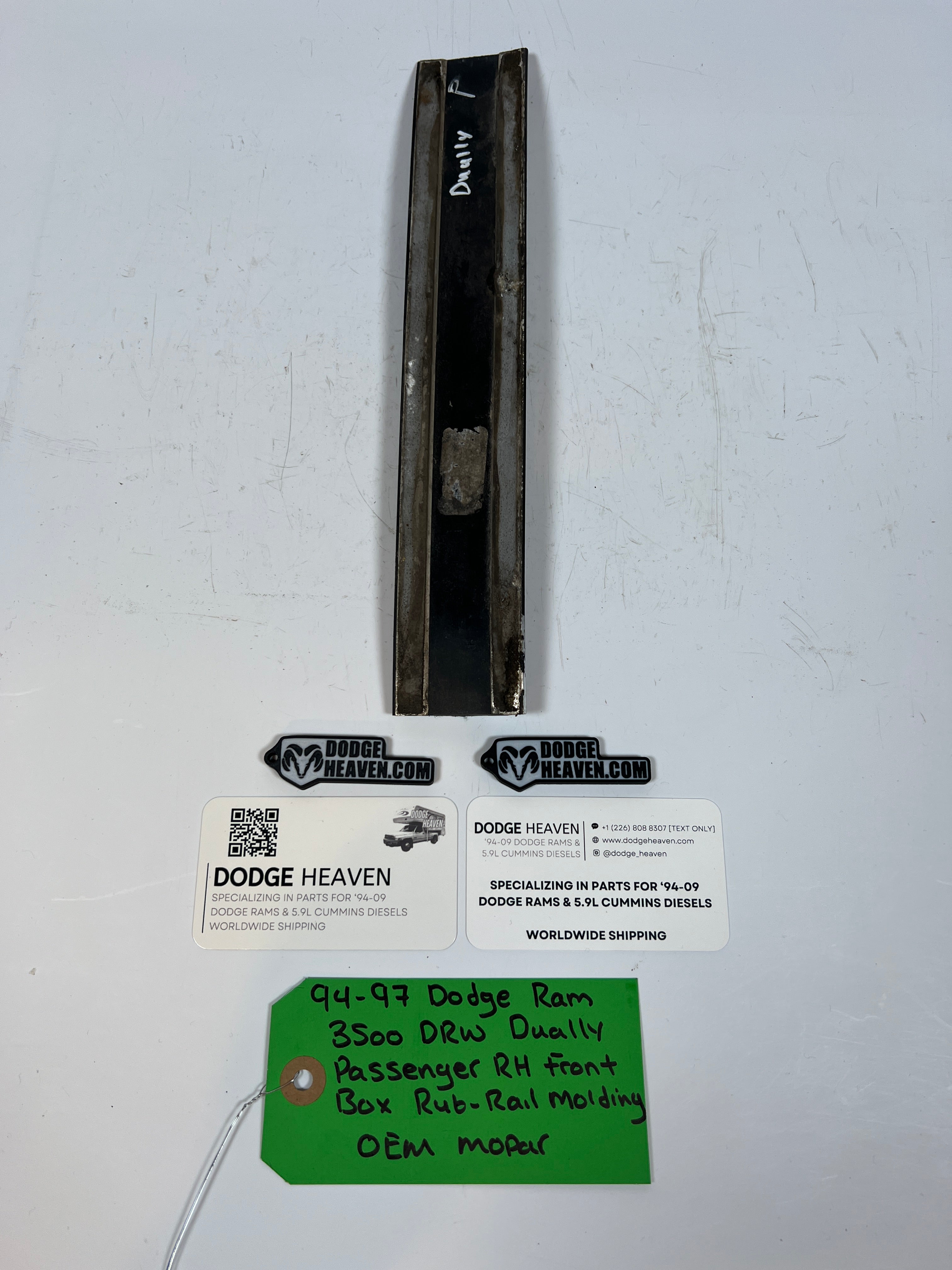 1994-1997 Dodge Ram 3500 Dually Passenger Front Box Rub-Rail Molding