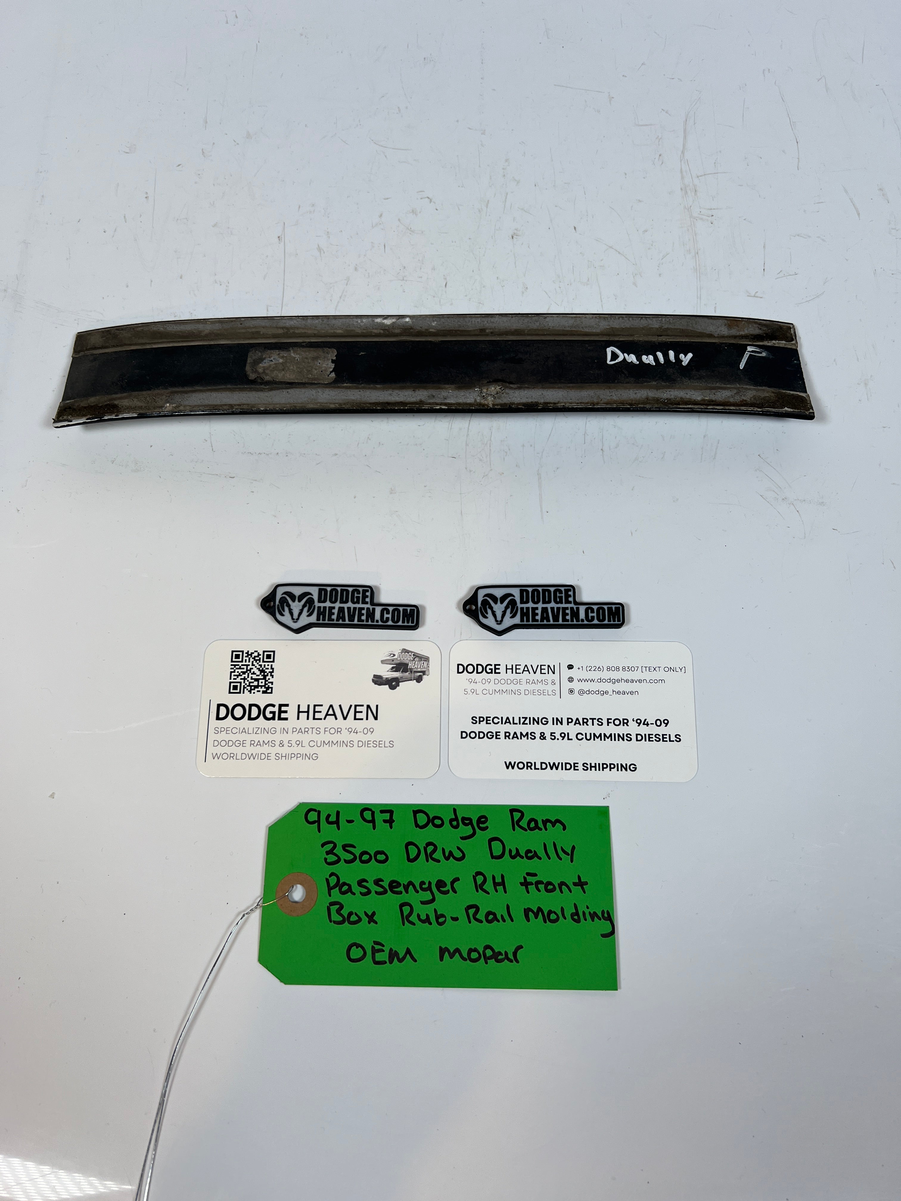 1994-1997 Dodge Ram 3500 Dually Passenger Front Box Rub-Rail Molding