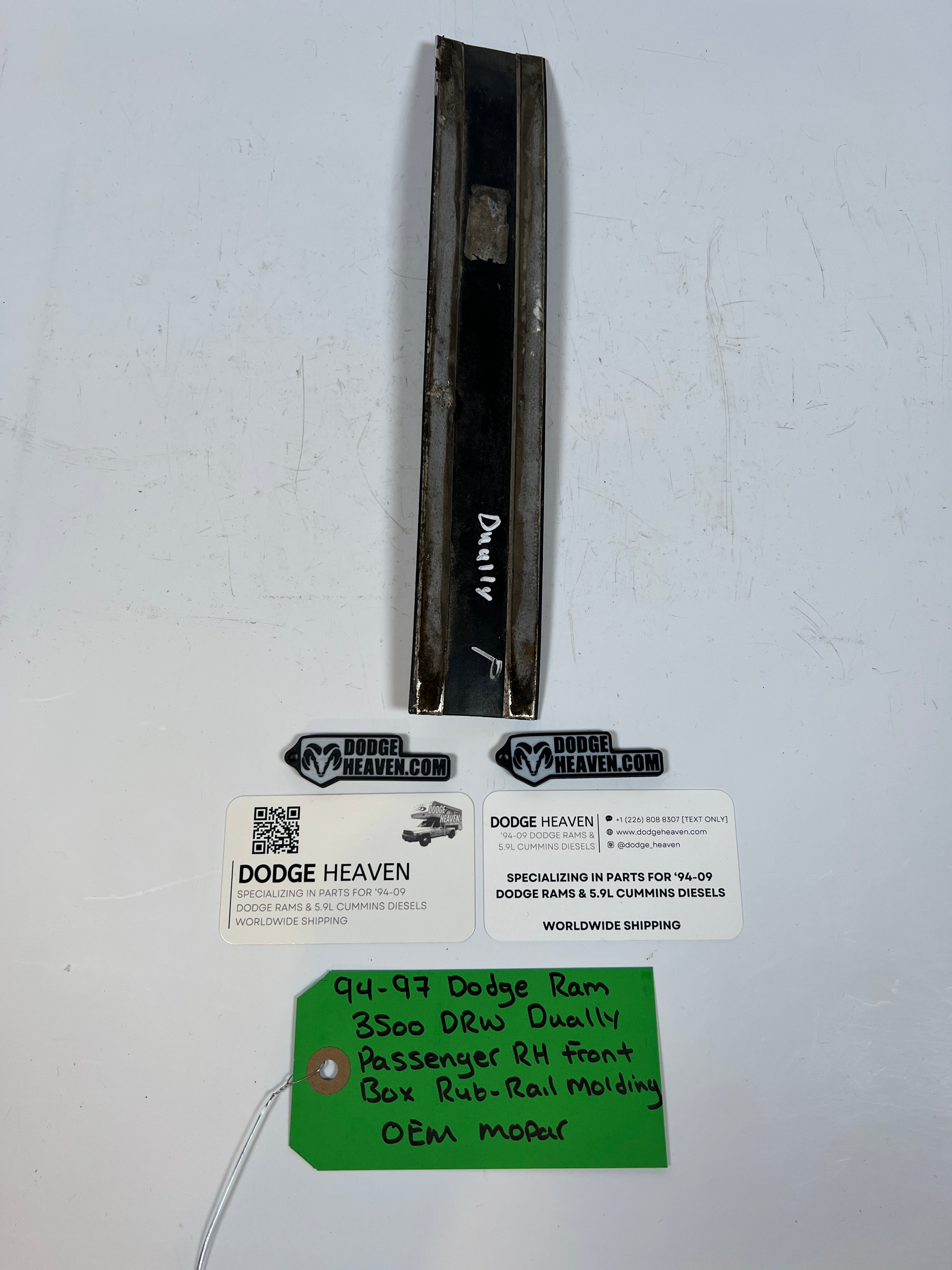 1994-1997 Dodge Ram 3500 Dually Passenger Front Box Rub-Rail Molding