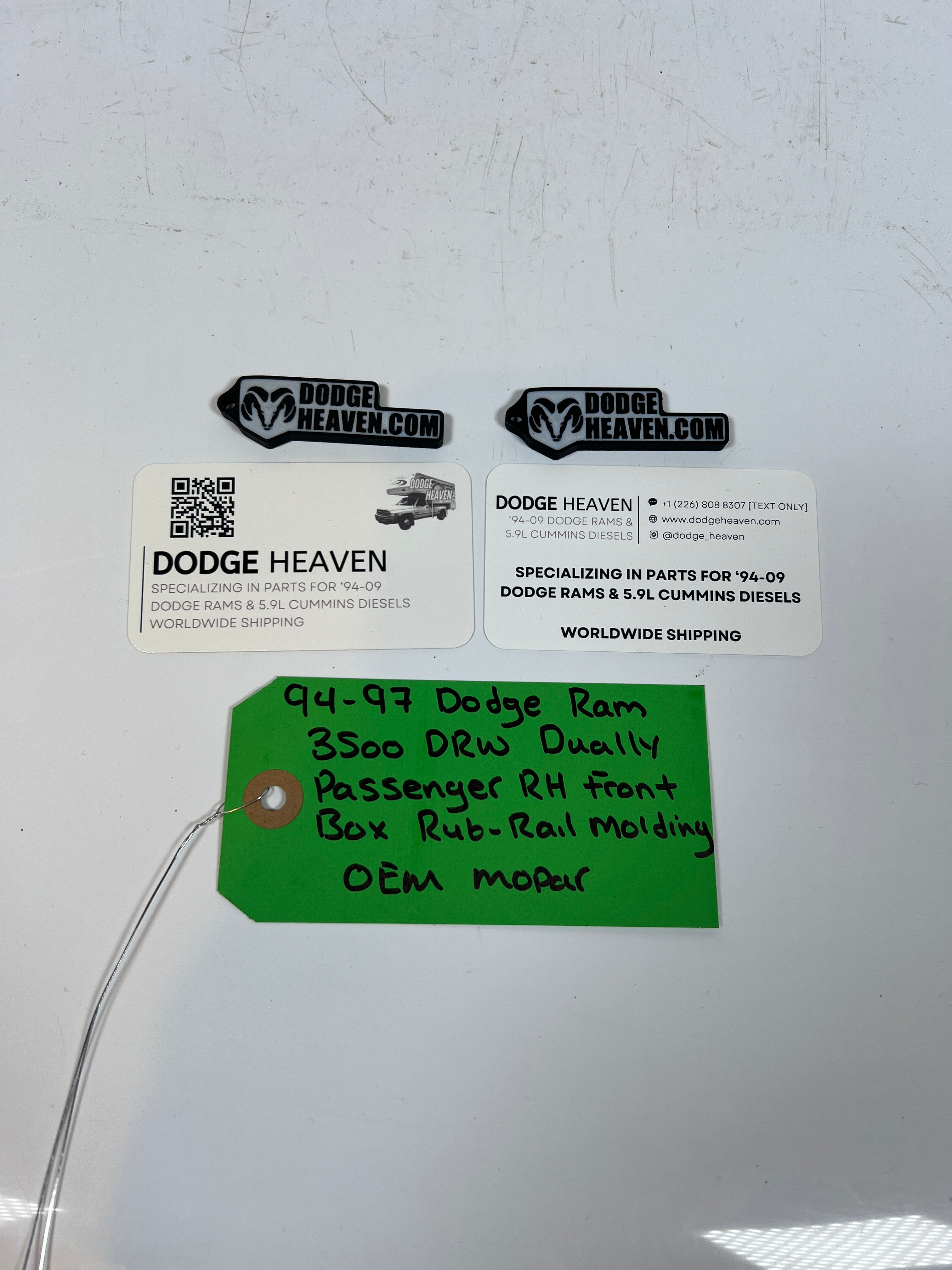 1994-1997 Dodge Ram 3500 Dually Passenger Front Box Rub-Rail Molding