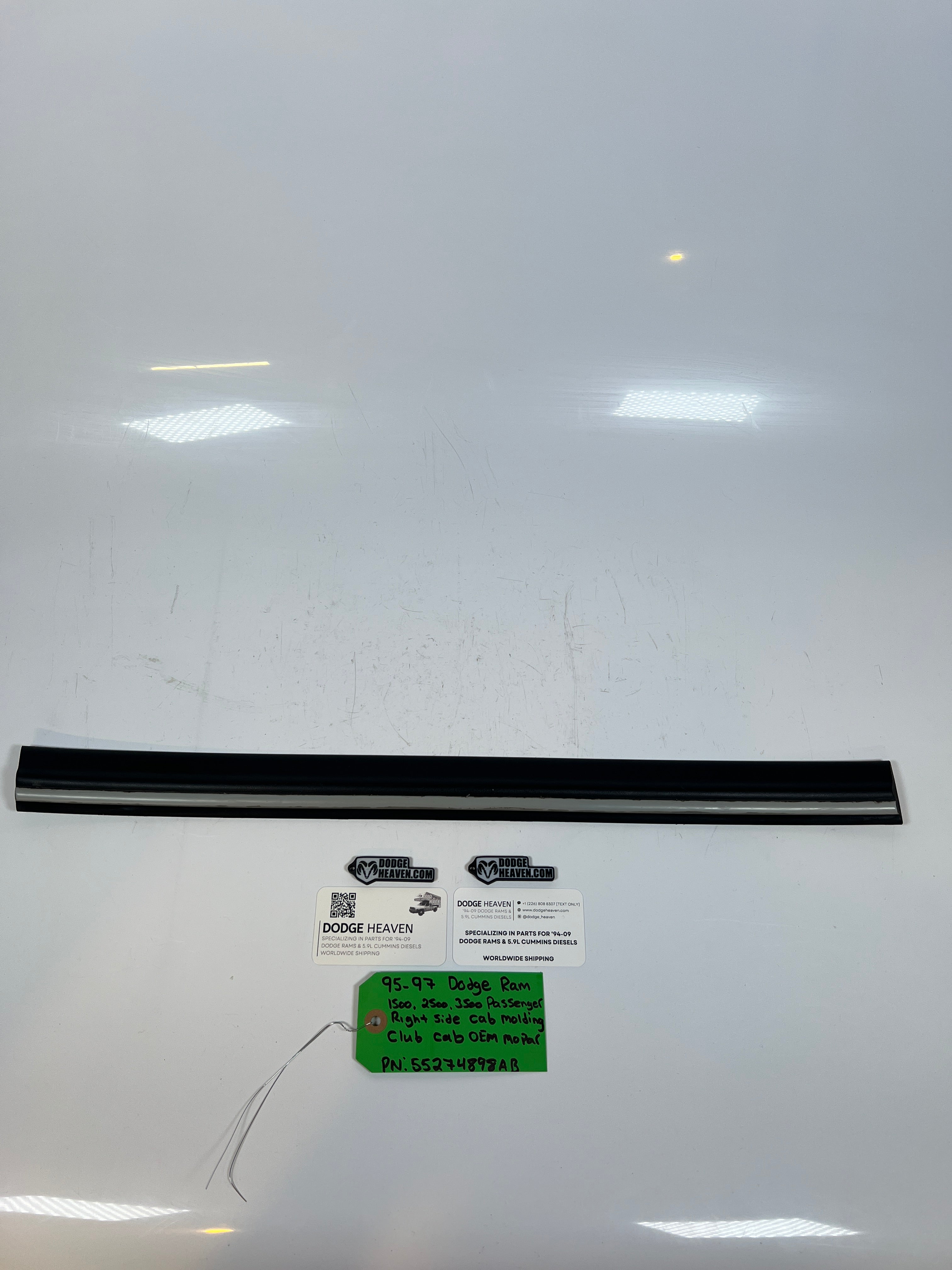 1995-1997 Dodge Ram 1500-3500 Club Cab Passenger Cab Molding
