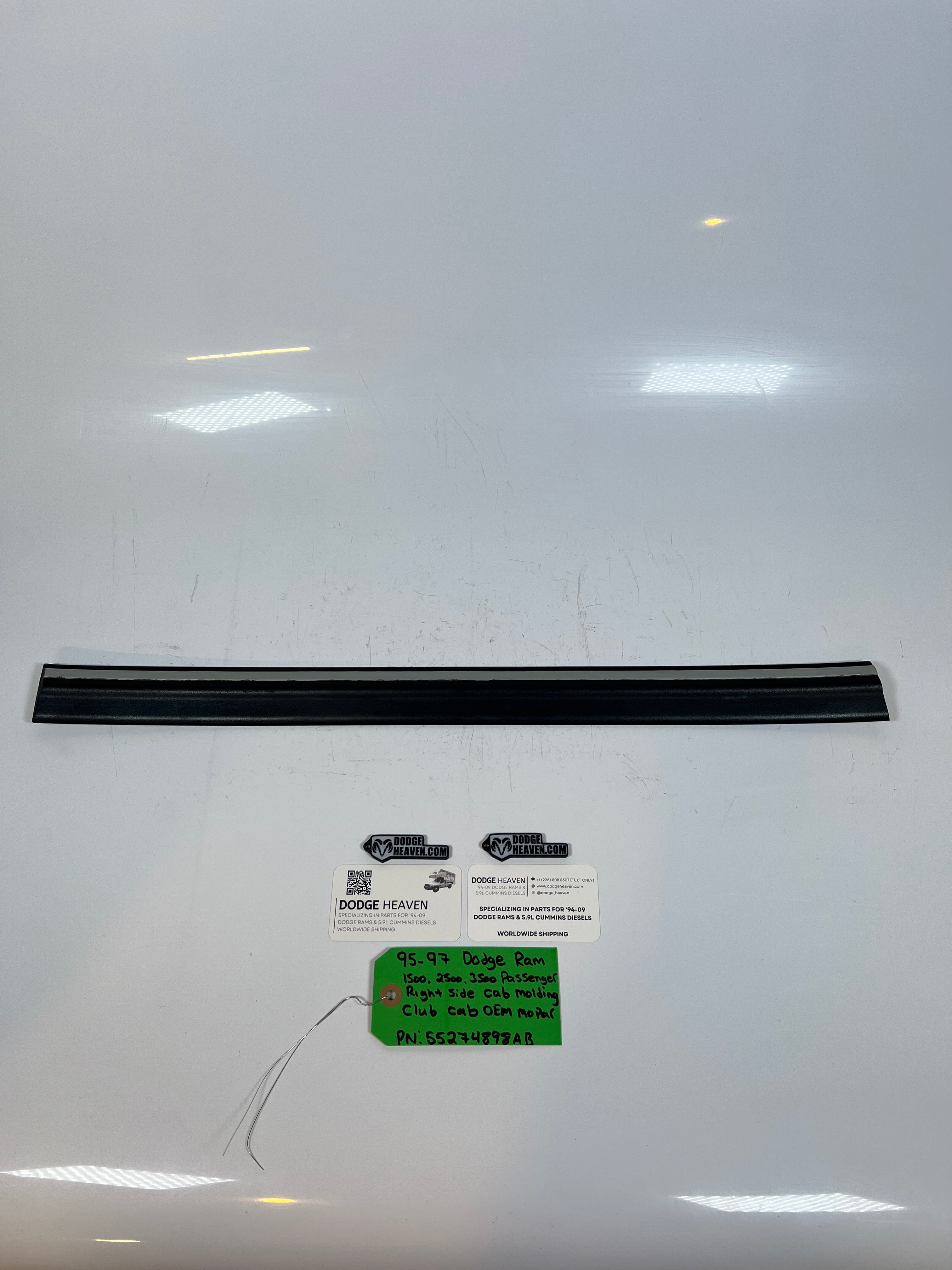 1995-1997 Dodge Ram 1500-3500 Club Cab Passenger Cab Molding