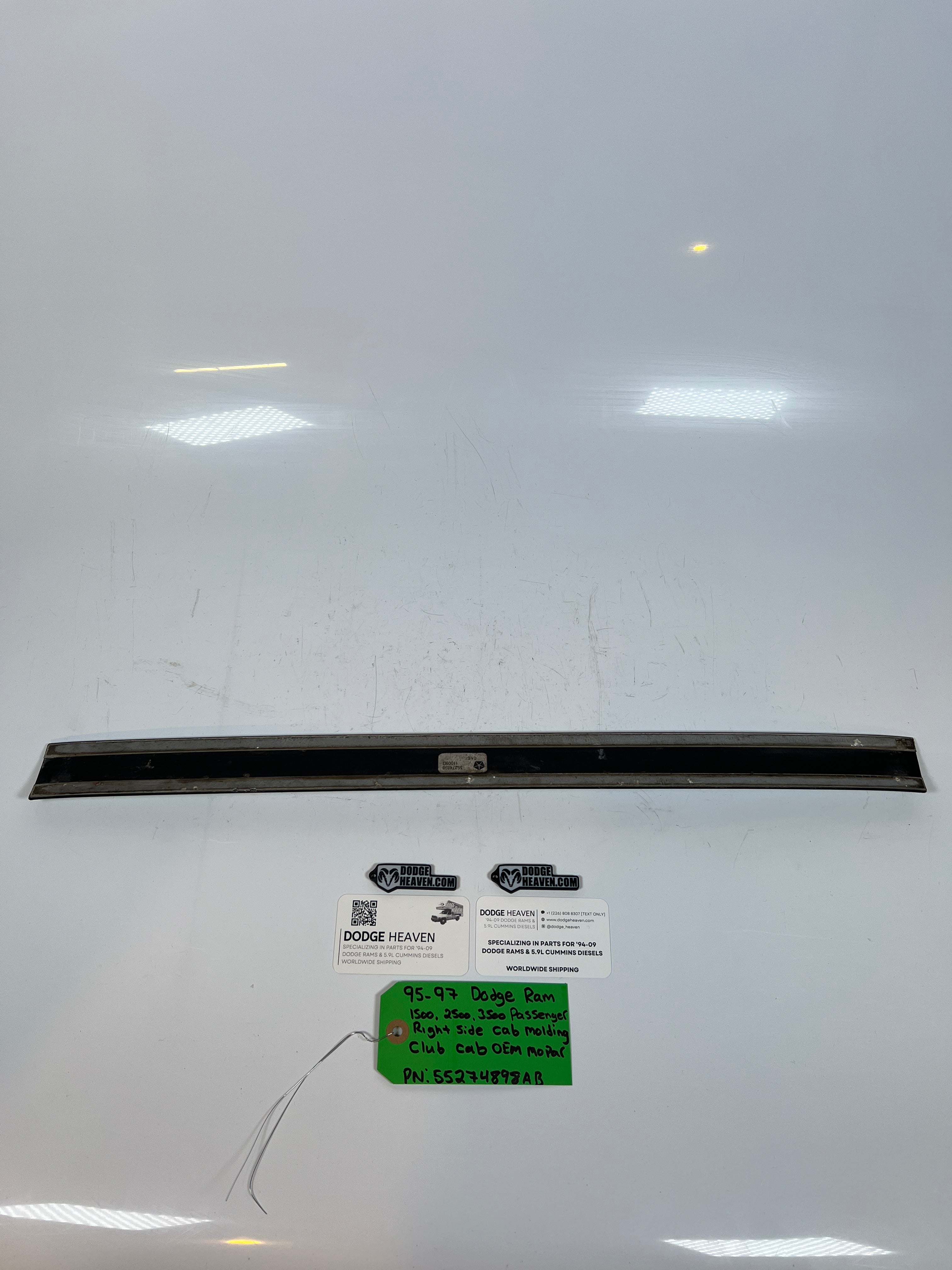 1995-1997 Dodge Ram 1500-3500 Club Cab Passenger Cab Molding