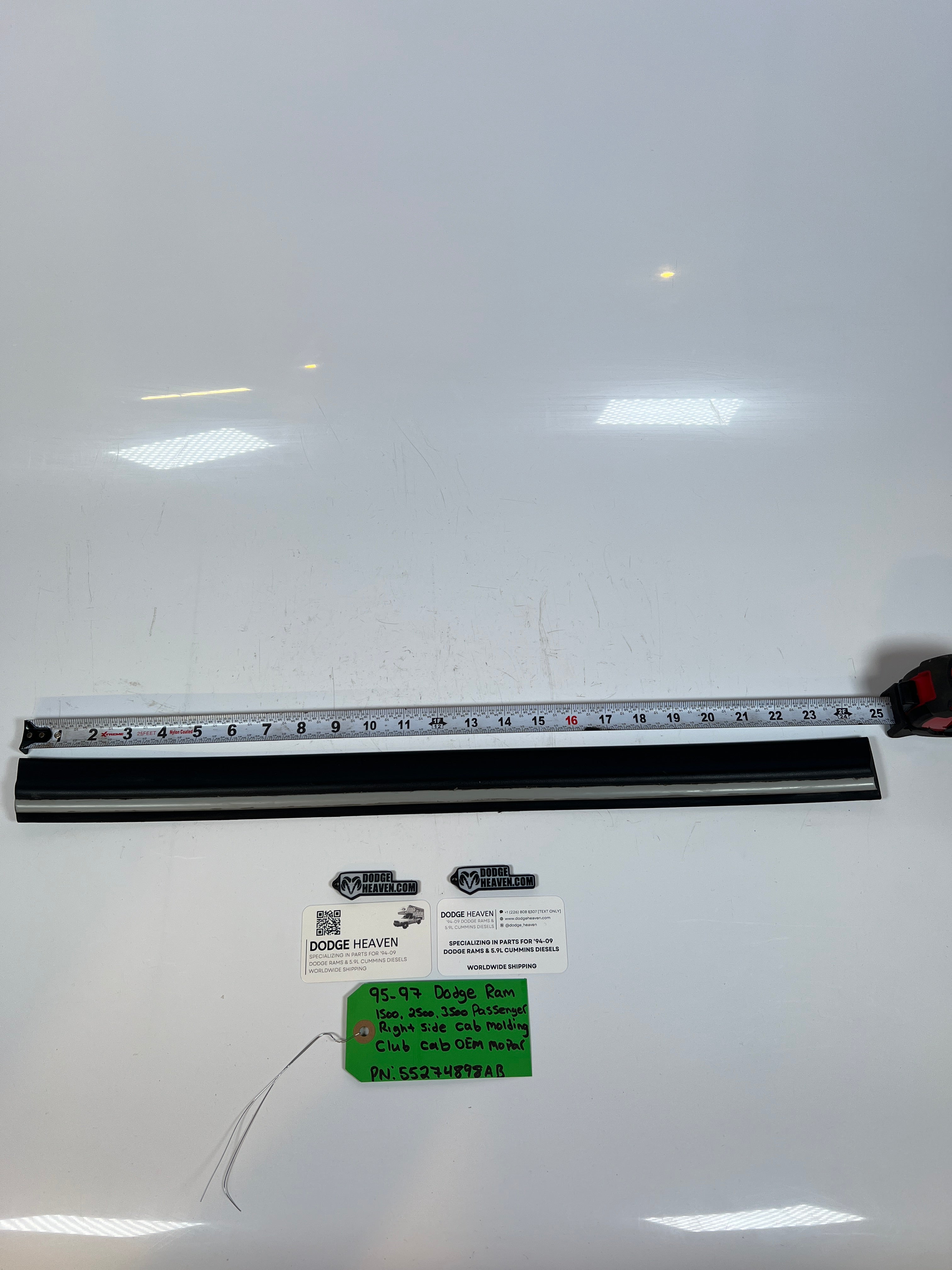 1995-1997 Dodge Ram 1500-3500 Club Cab Passenger Cab Molding