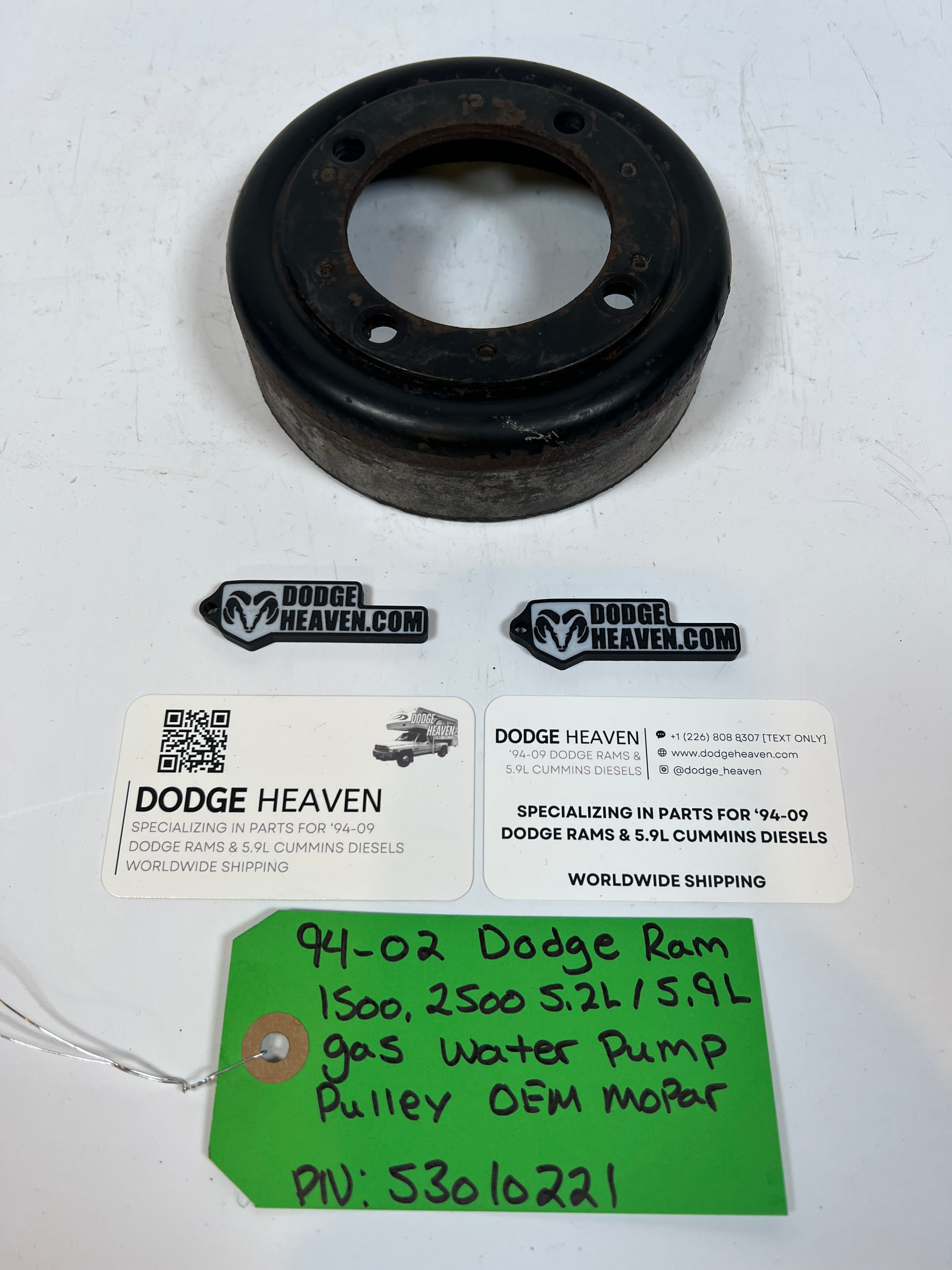 1994-2002 Dodge Ram 1500 2500 5.2L / 5.9L Gas Water Pump Pulley