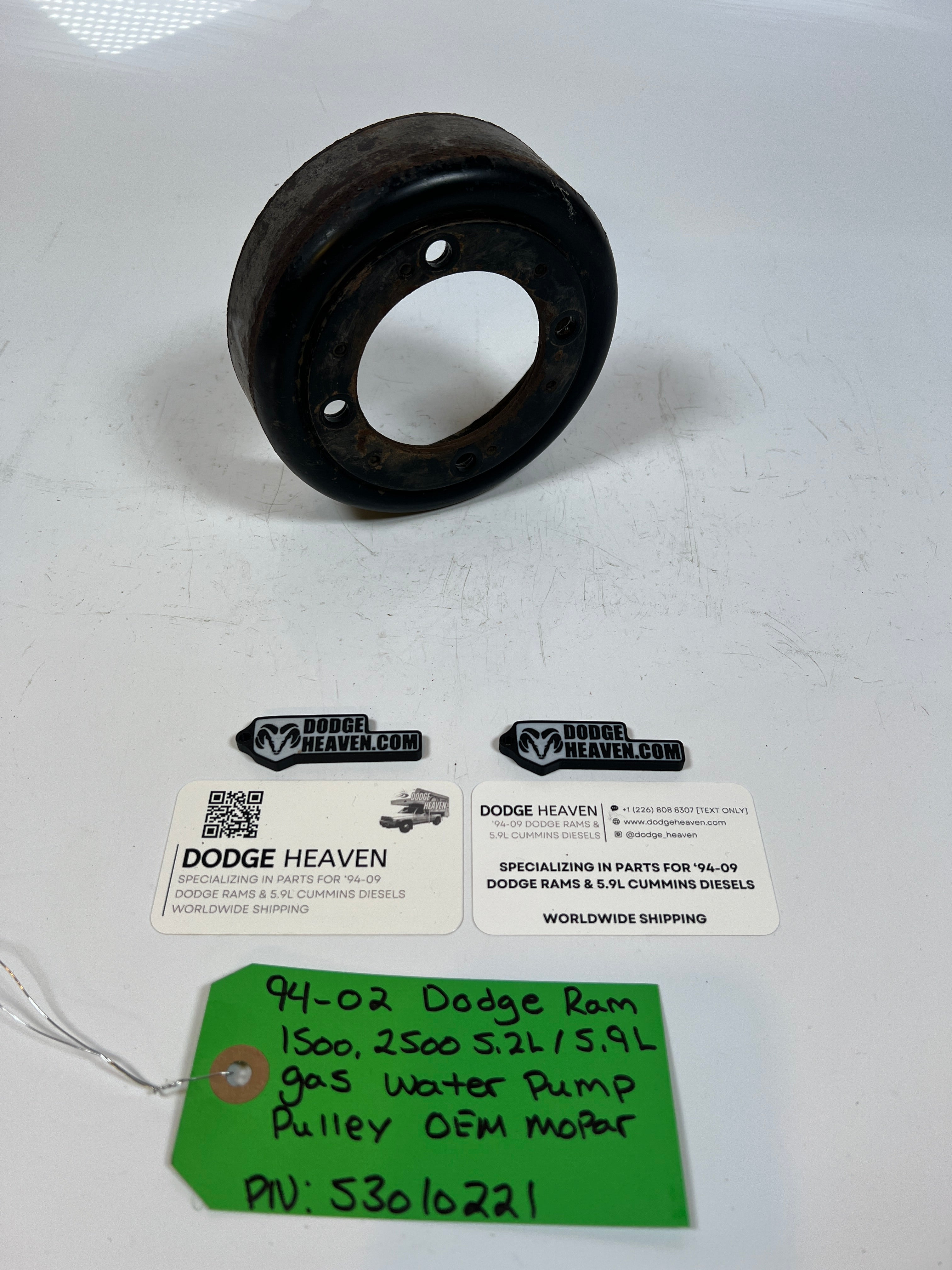 1994-2002 Dodge Ram 1500 2500 5.2L / 5.9L Gas Water Pump Pulley