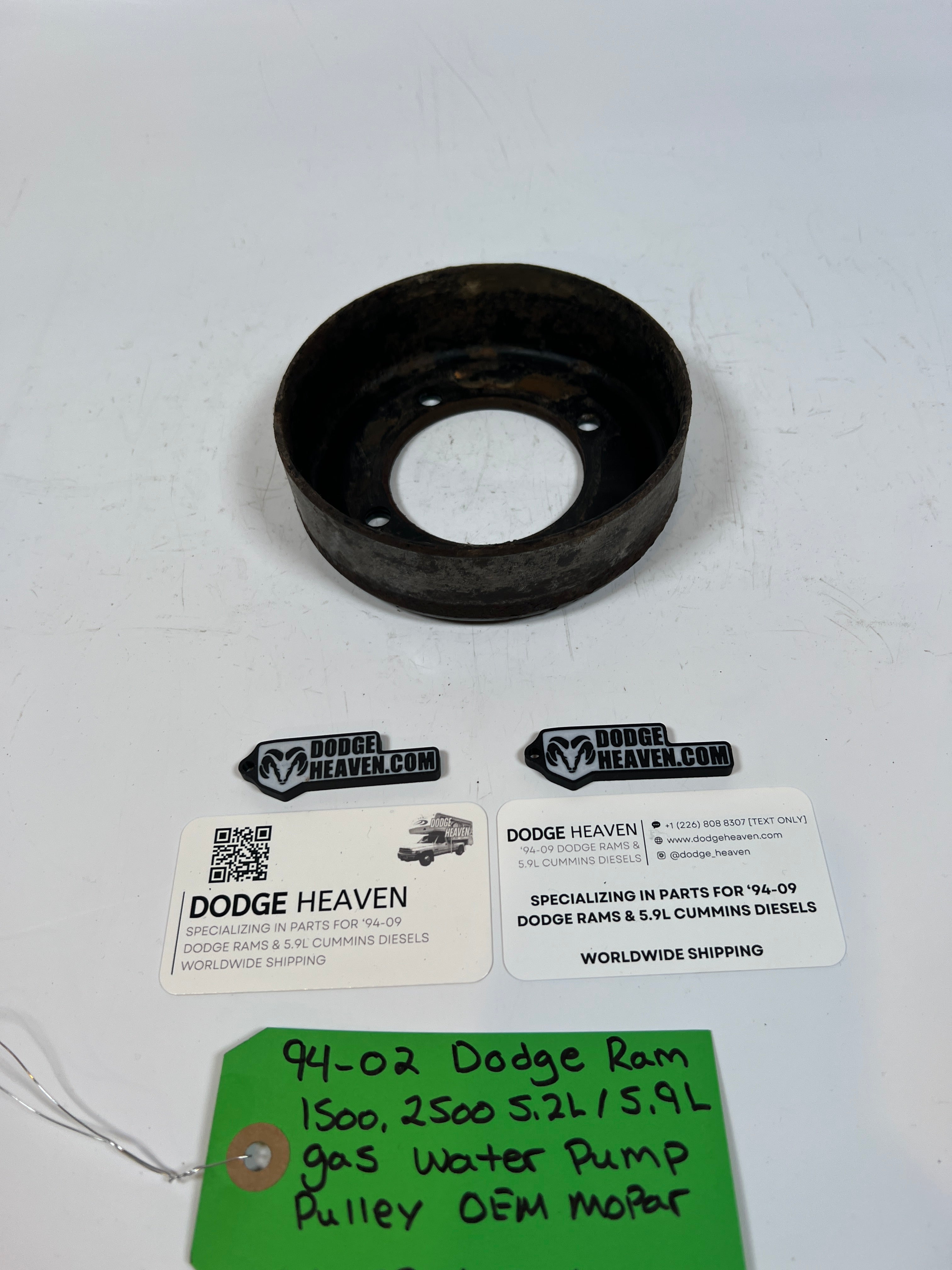 1994-2002 Dodge Ram 1500 2500 5.2L / 5.9L Gas Water Pump Pulley