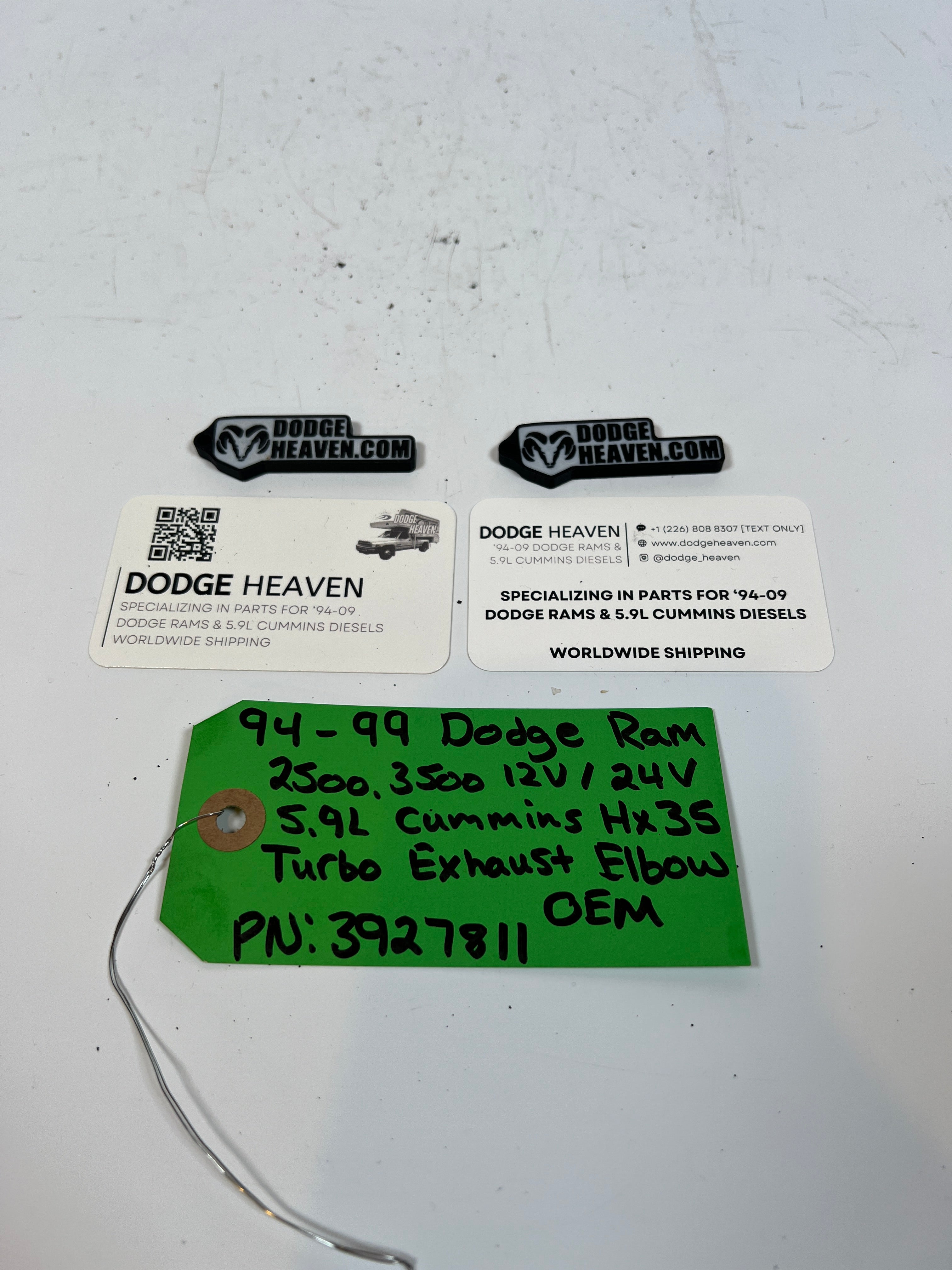 1994-1999 Dodge Ram 2500 3500 12V & 24V 5.9L Cummins HX35 Turbo Exhuast Elbow