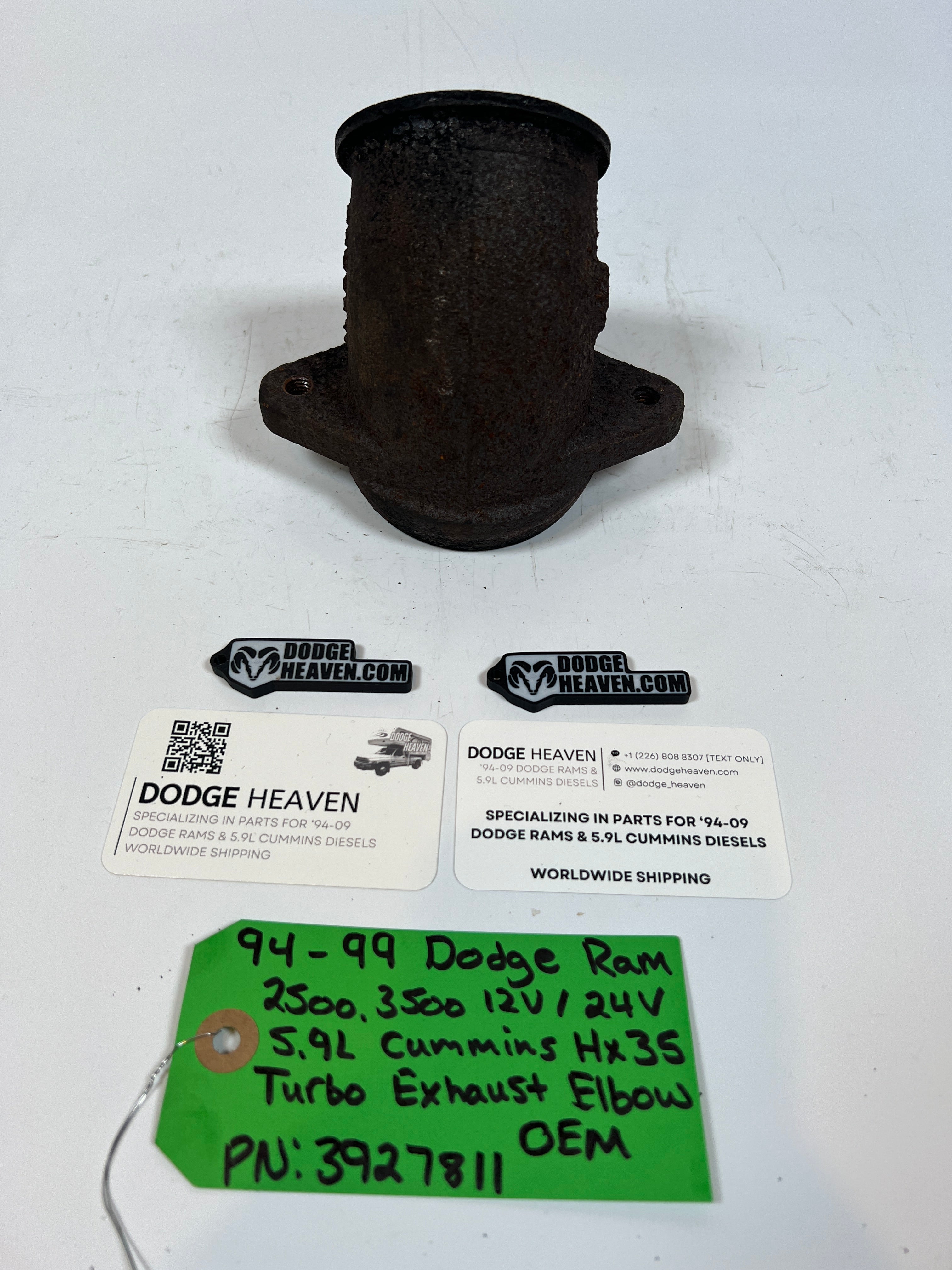 1994-1999 Dodge Ram 2500 3500 12V & 24V 5.9L Cummins HX35 Turbo Exhuast Elbow