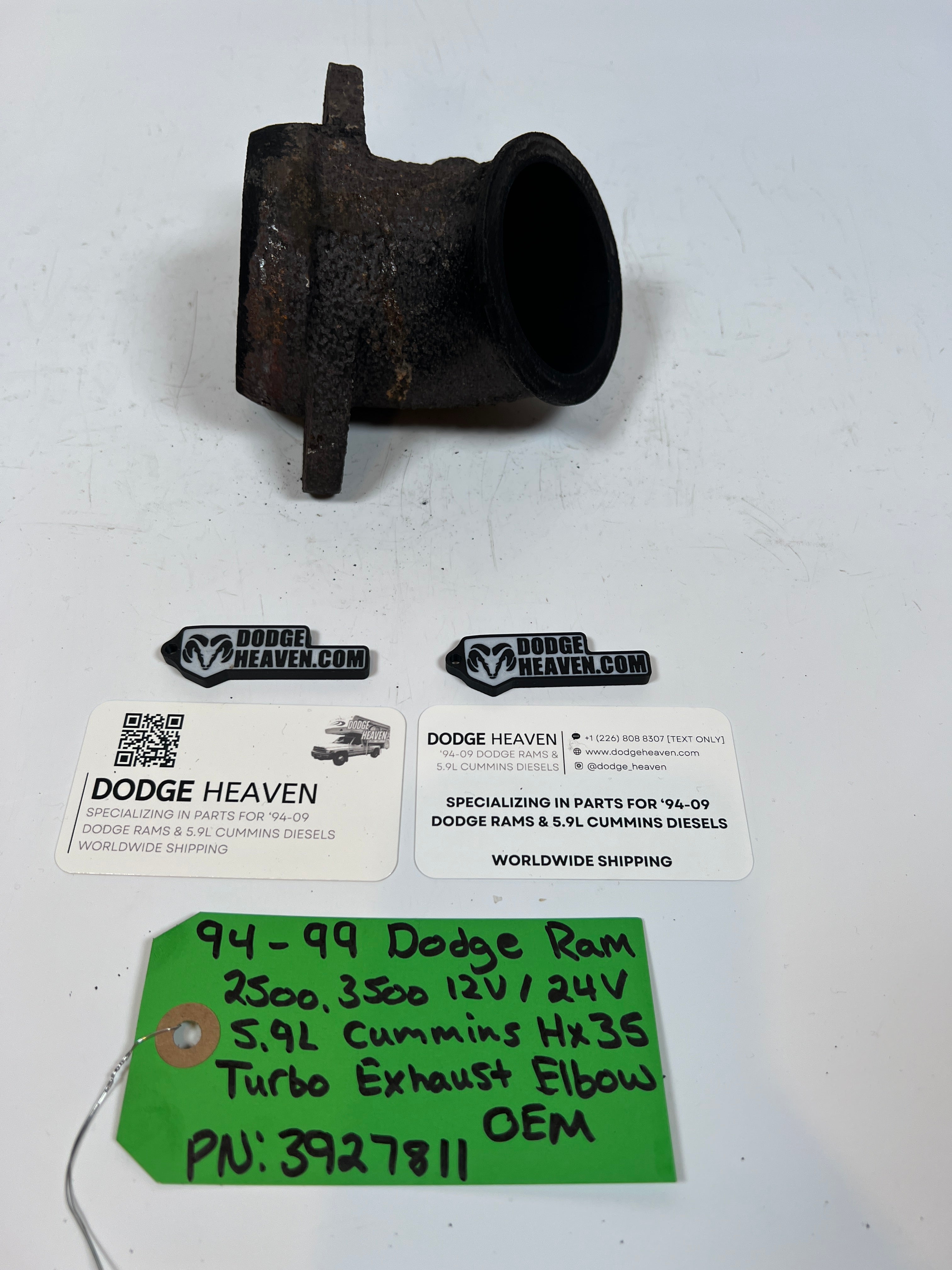 1994-1999 Dodge Ram 2500 3500 12V & 24V 5.9L Cummins HX35 Turbo Exhuast Elbow
