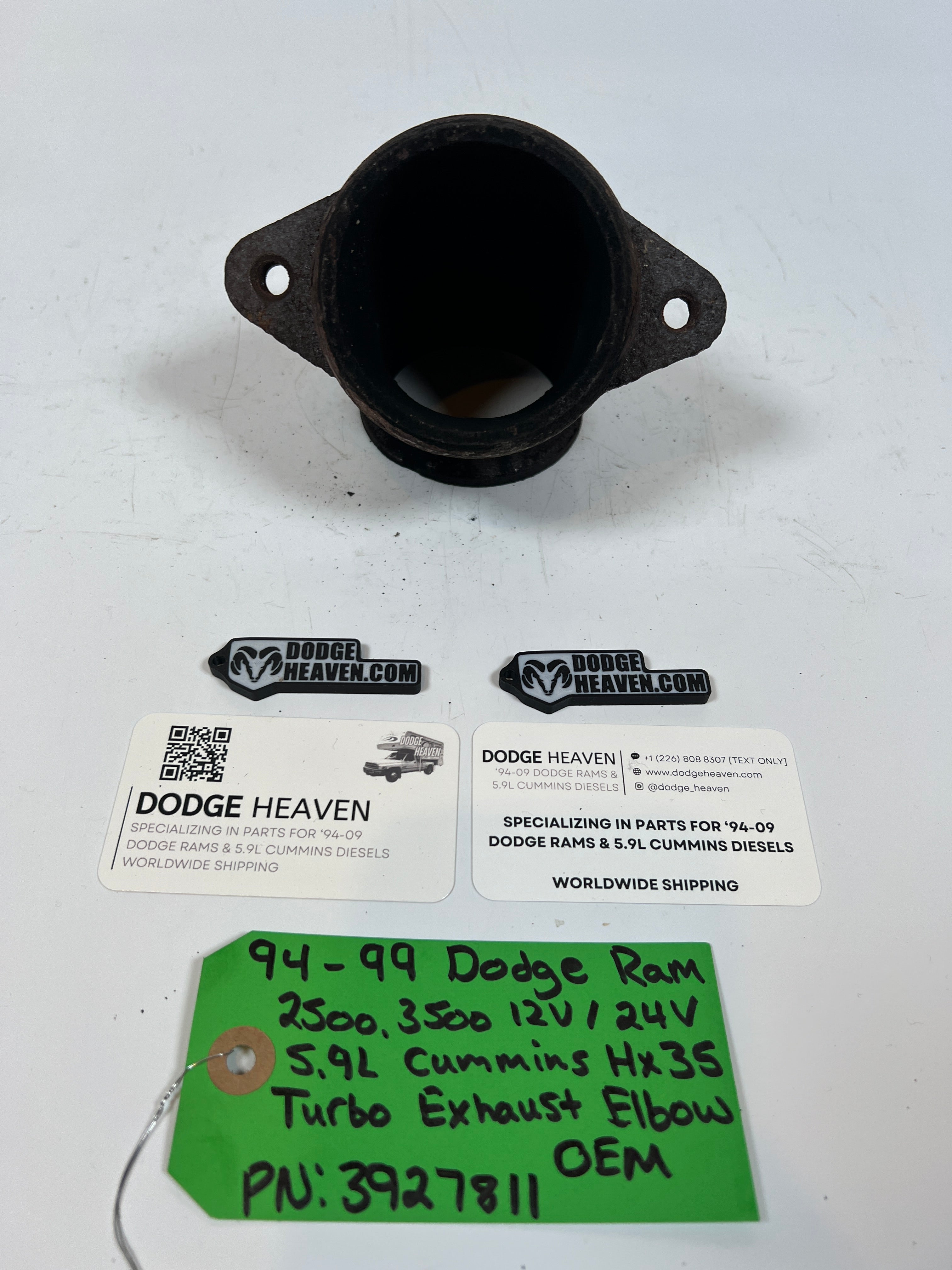 1994-1999 Dodge Ram 2500 3500 12V & 24V 5.9L Cummins HX35 Turbo Exhuast Elbow
