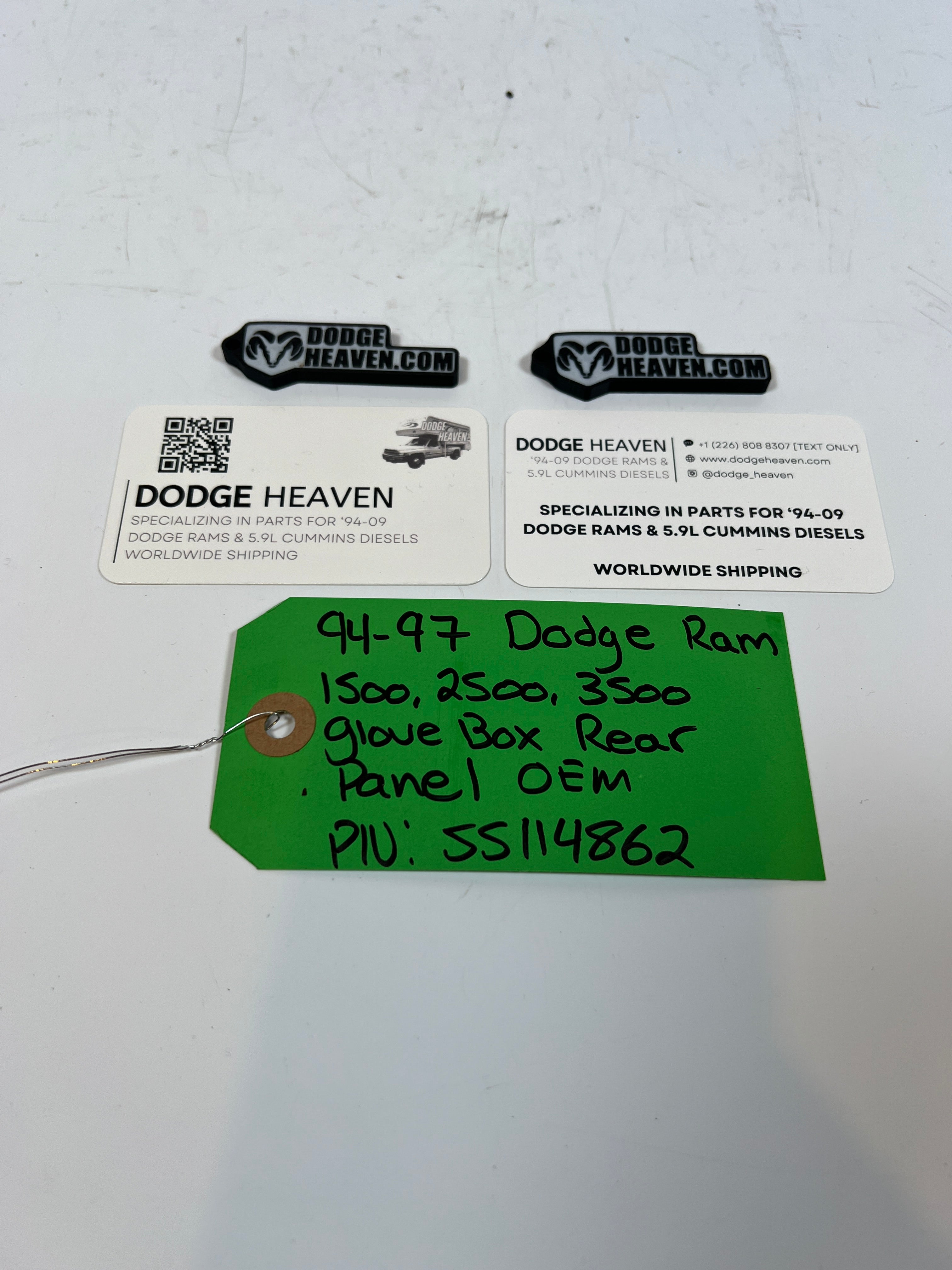 1994-1997 Dodge Ram 1500 2500 3500 Glove Box Rear Panel