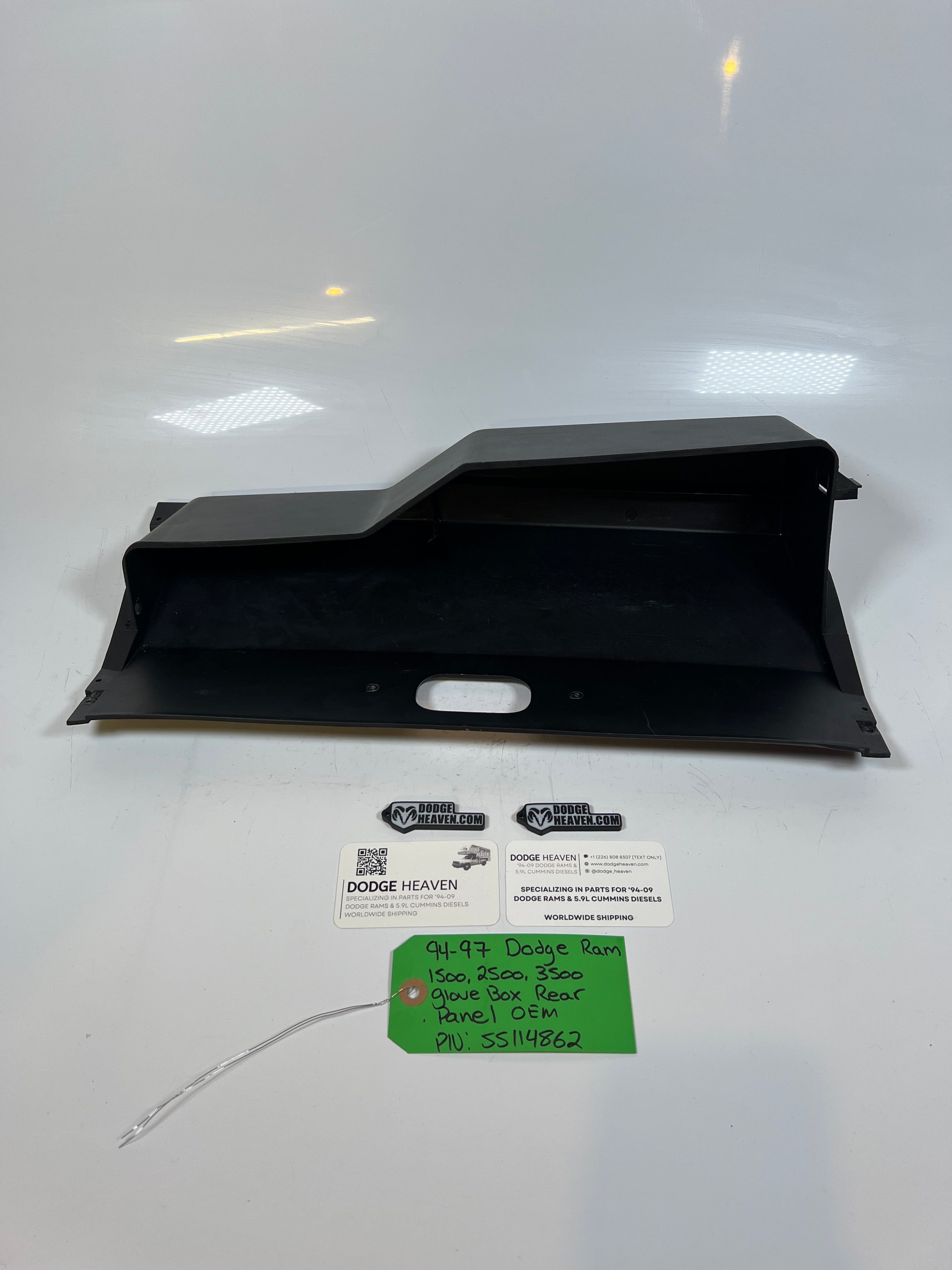 1994-1997 Dodge Ram 1500 2500 3500 Glove Box Rear Panel