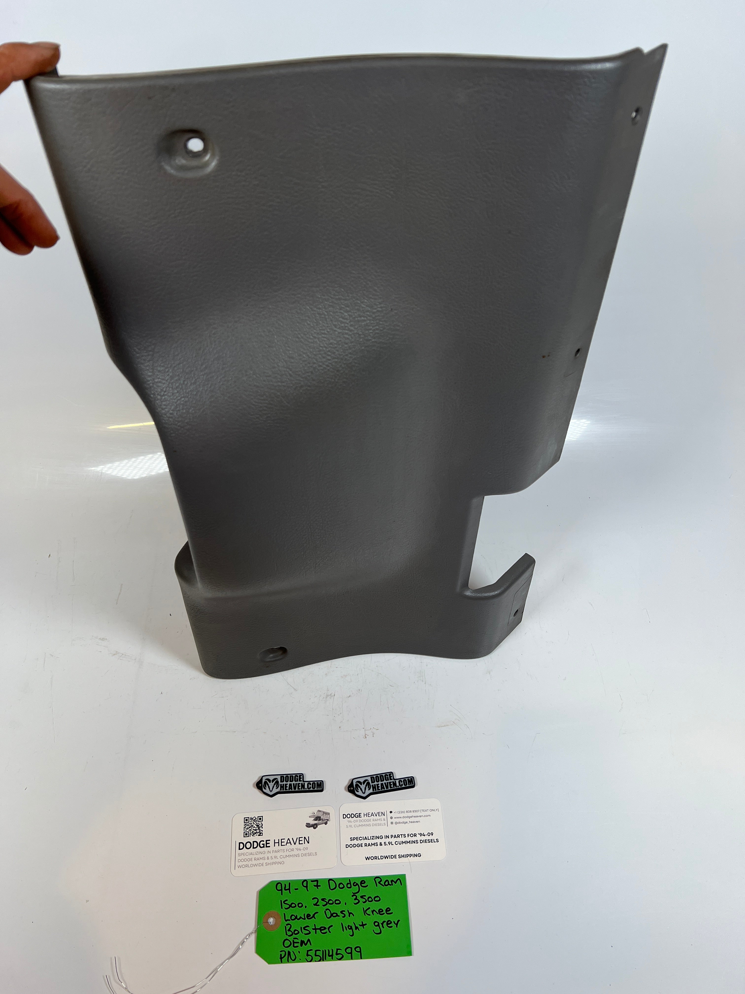 1994-1997 Dodge Ram 1500-3500 Lower Dash Knee bolster Light Grey