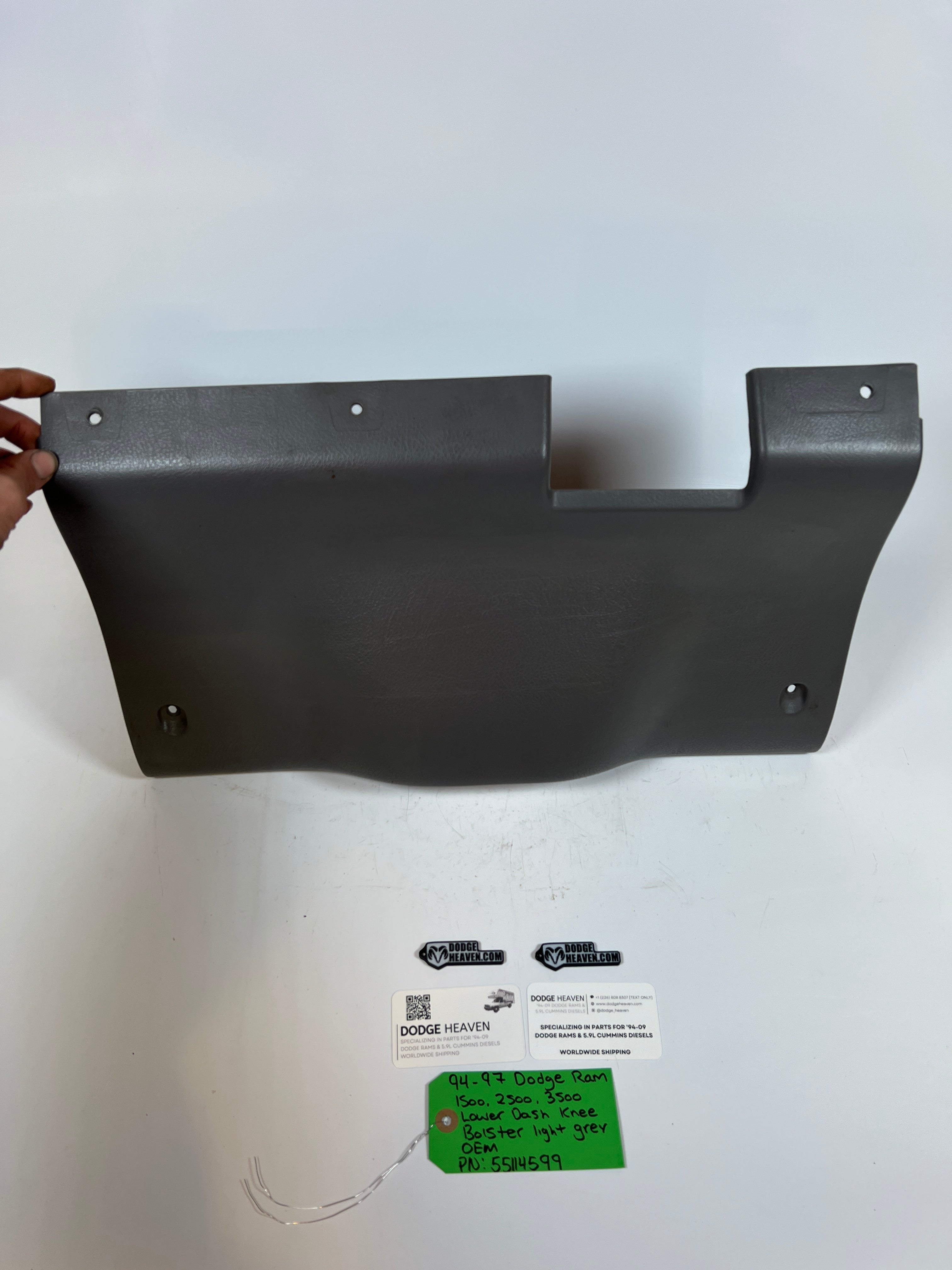 1994-1997 Dodge Ram 1500-3500 Lower Dash Knee bolster Light Grey