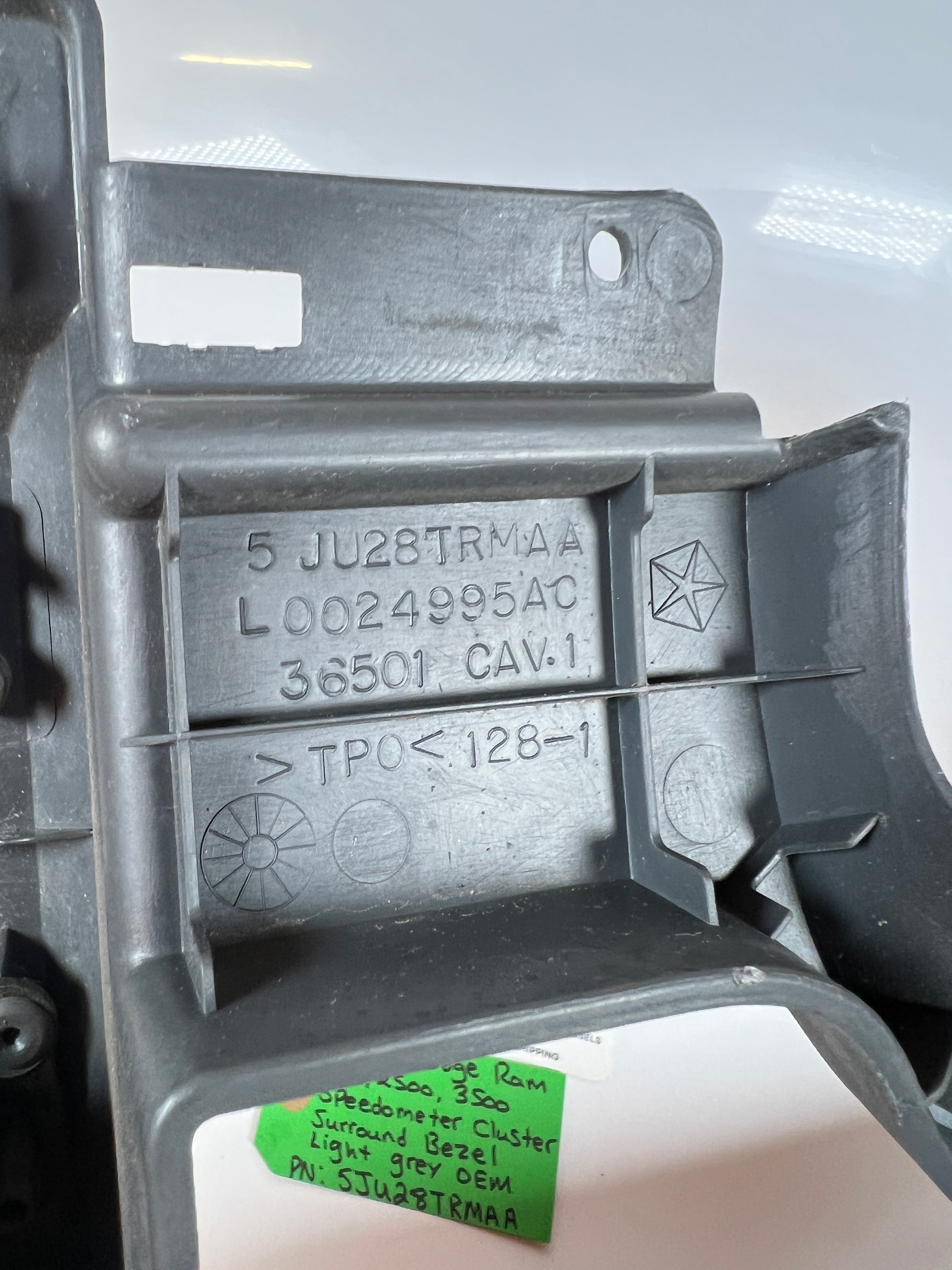 2006-2009 Dodge Ram 1500-3500 Speedometer Cluster Surround Bezel Light Grey