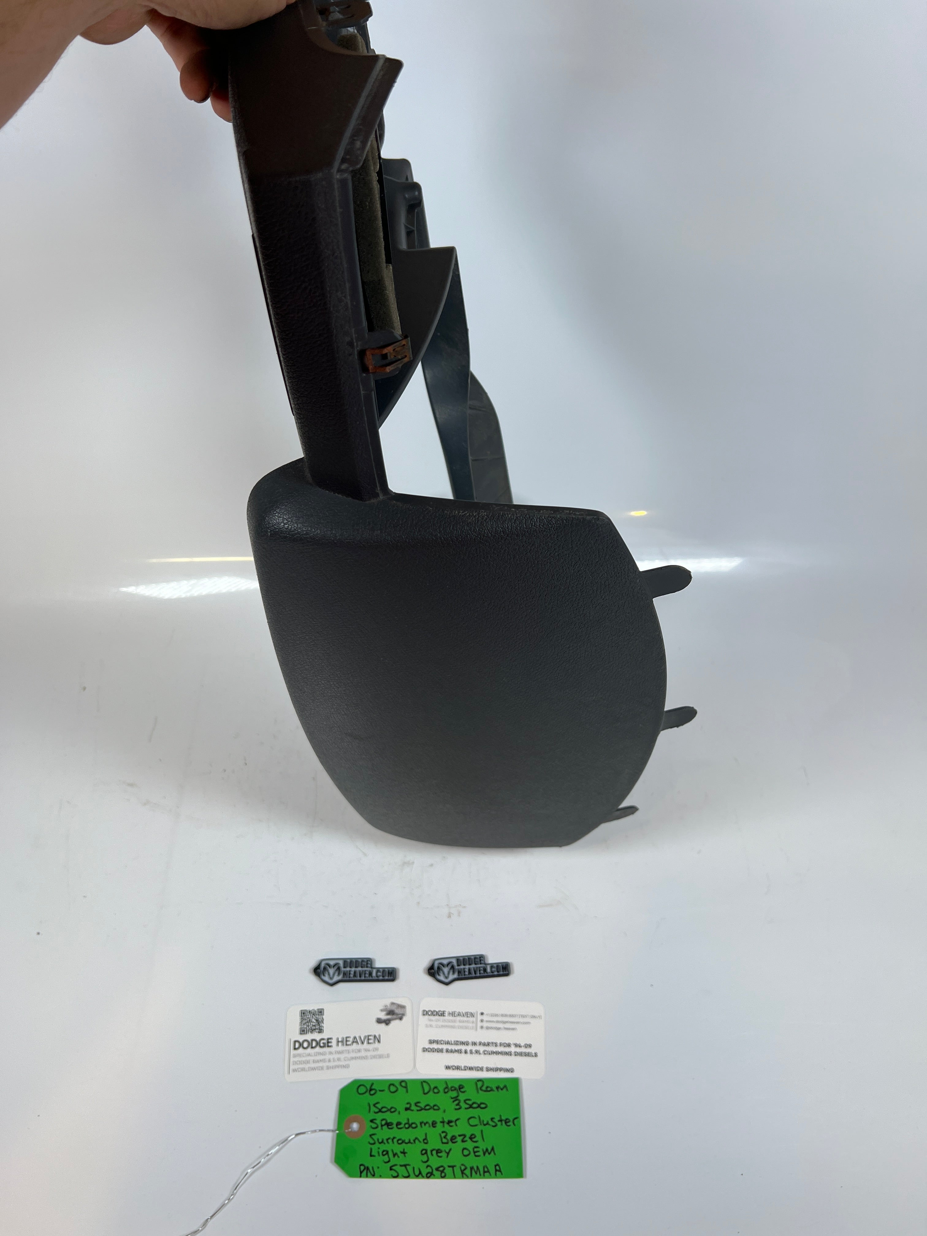 2006-2009 Dodge Ram 1500-3500 Speedometer Cluster Surround Bezel Light Grey